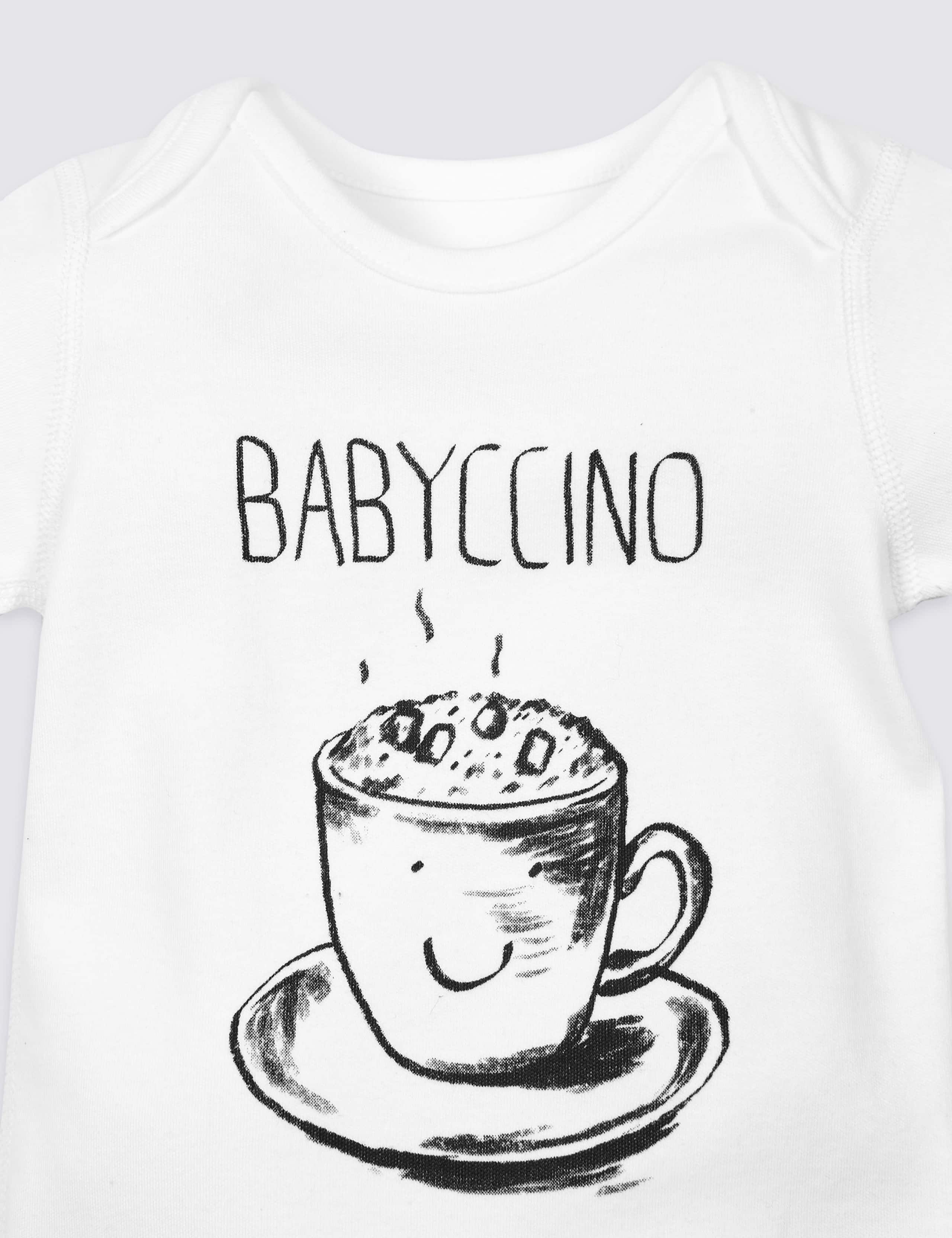 Pure Cotton Babyccino Bodysuit 3 of 3