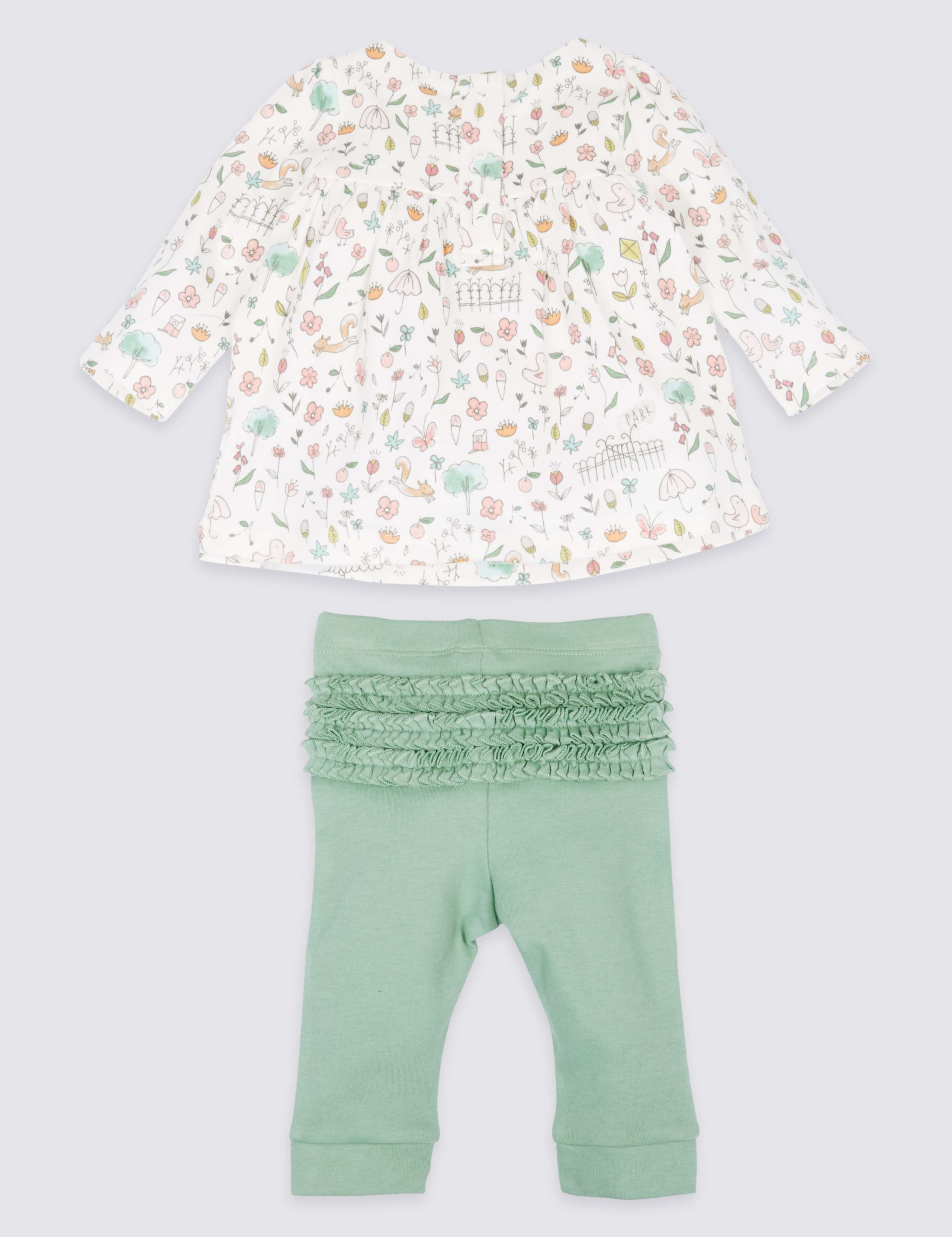 2 Piece Top & Leggings Ruffle Bum Outfit 2 of 7