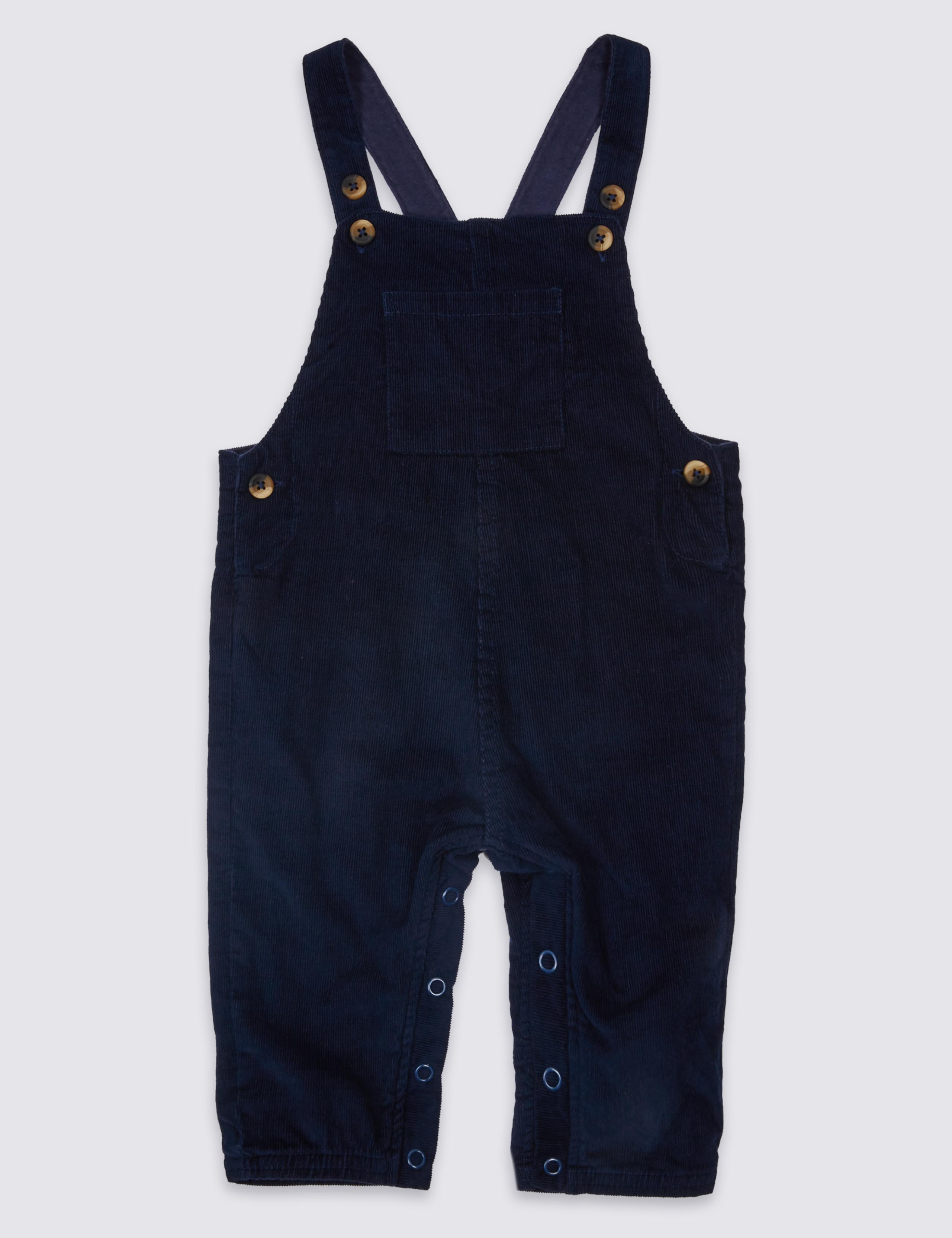 Pure Cotton Cord Dungarees 1 of 5