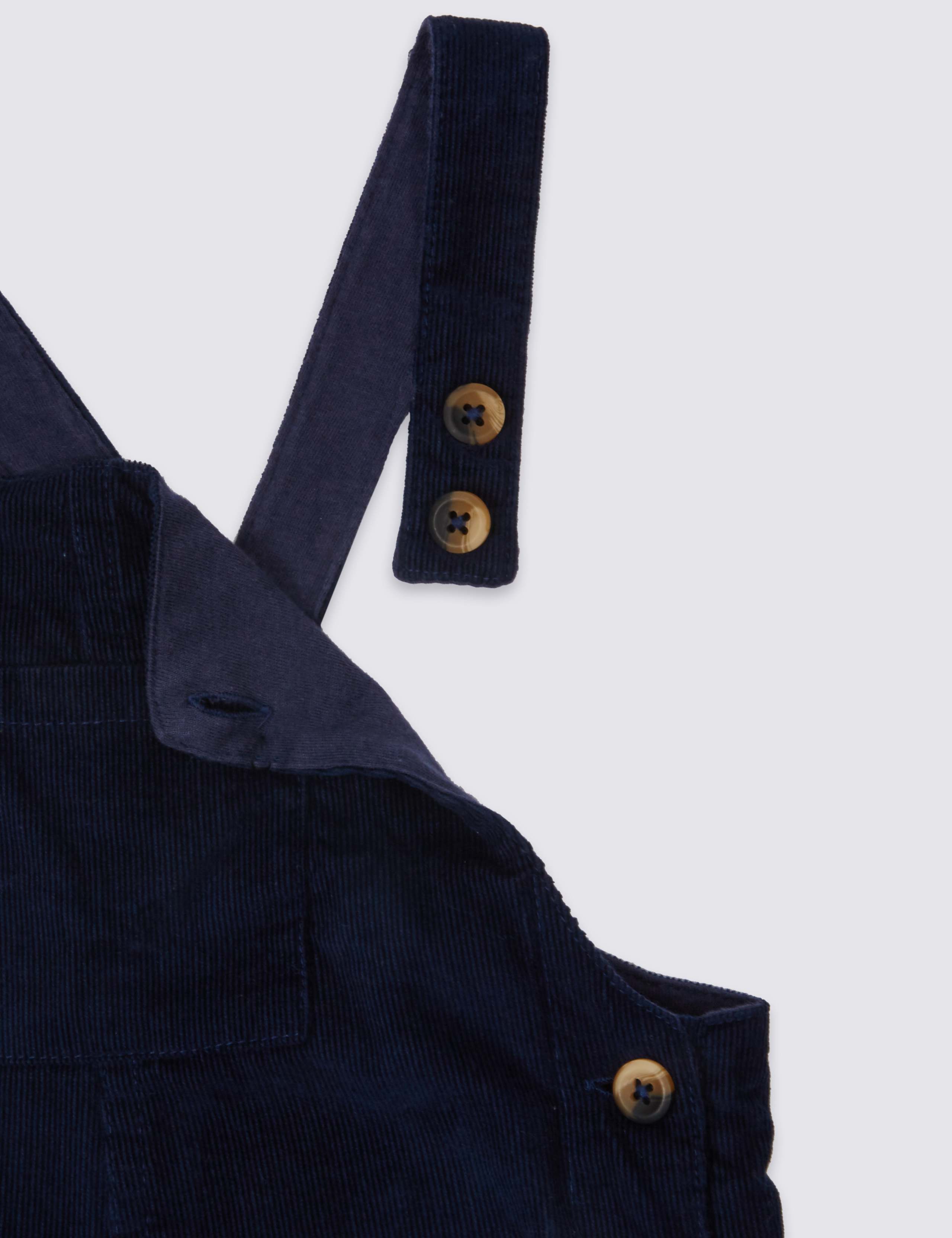 Pure Cotton Cord Dungarees 3 of 5