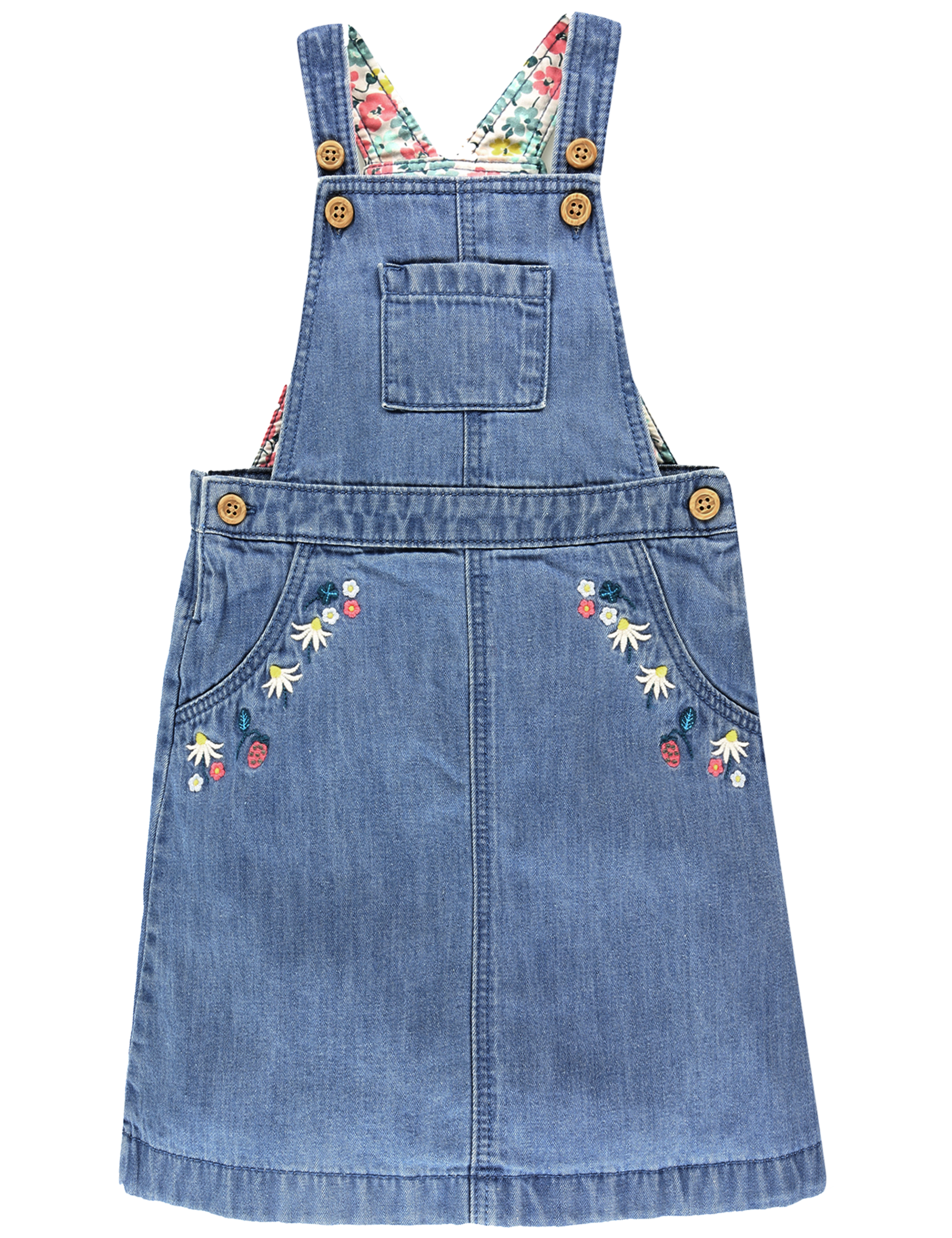 Denim Dungaree Dress 5 of 6
