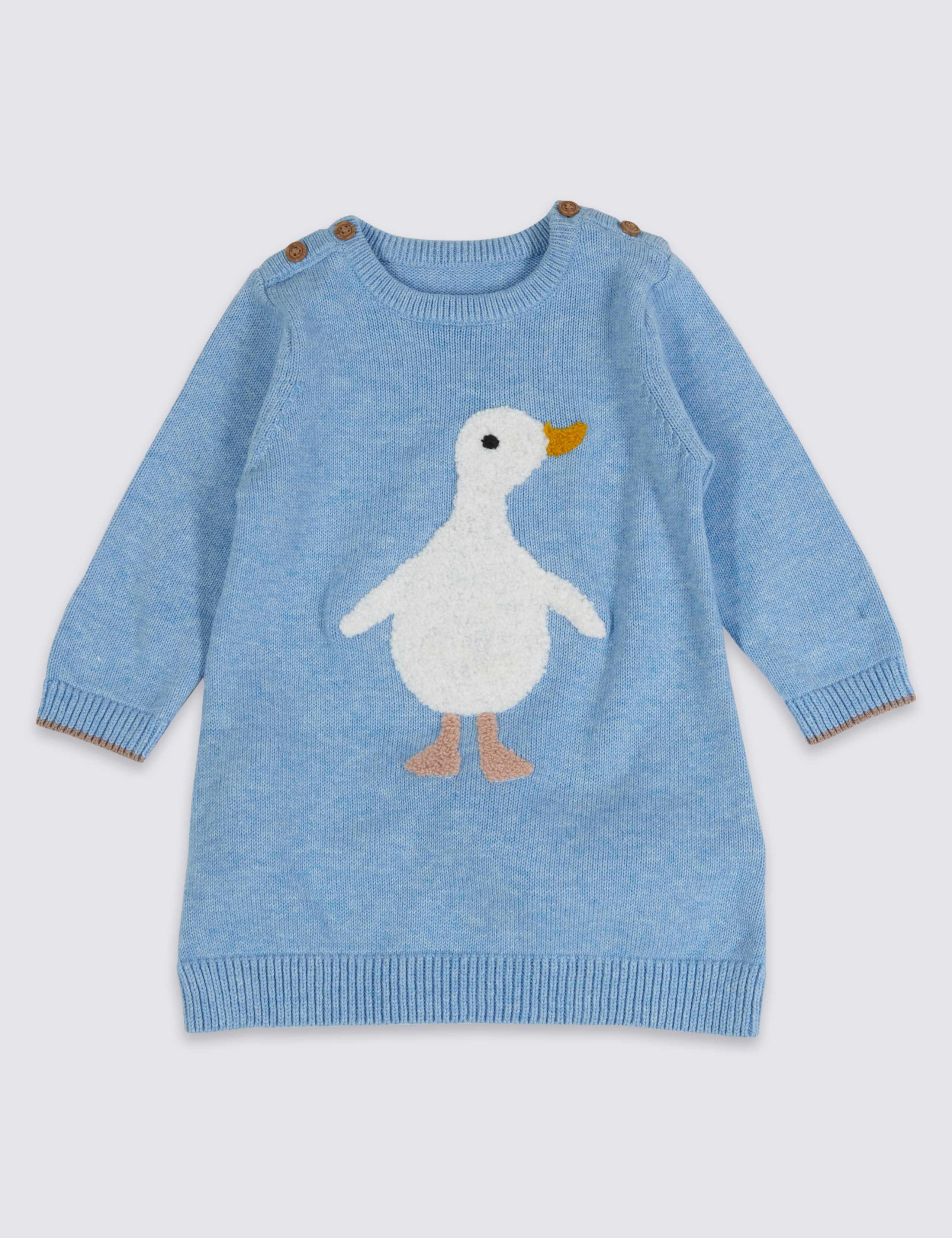 2 Piece Baby Knitted Dress with Tights 2 of 5