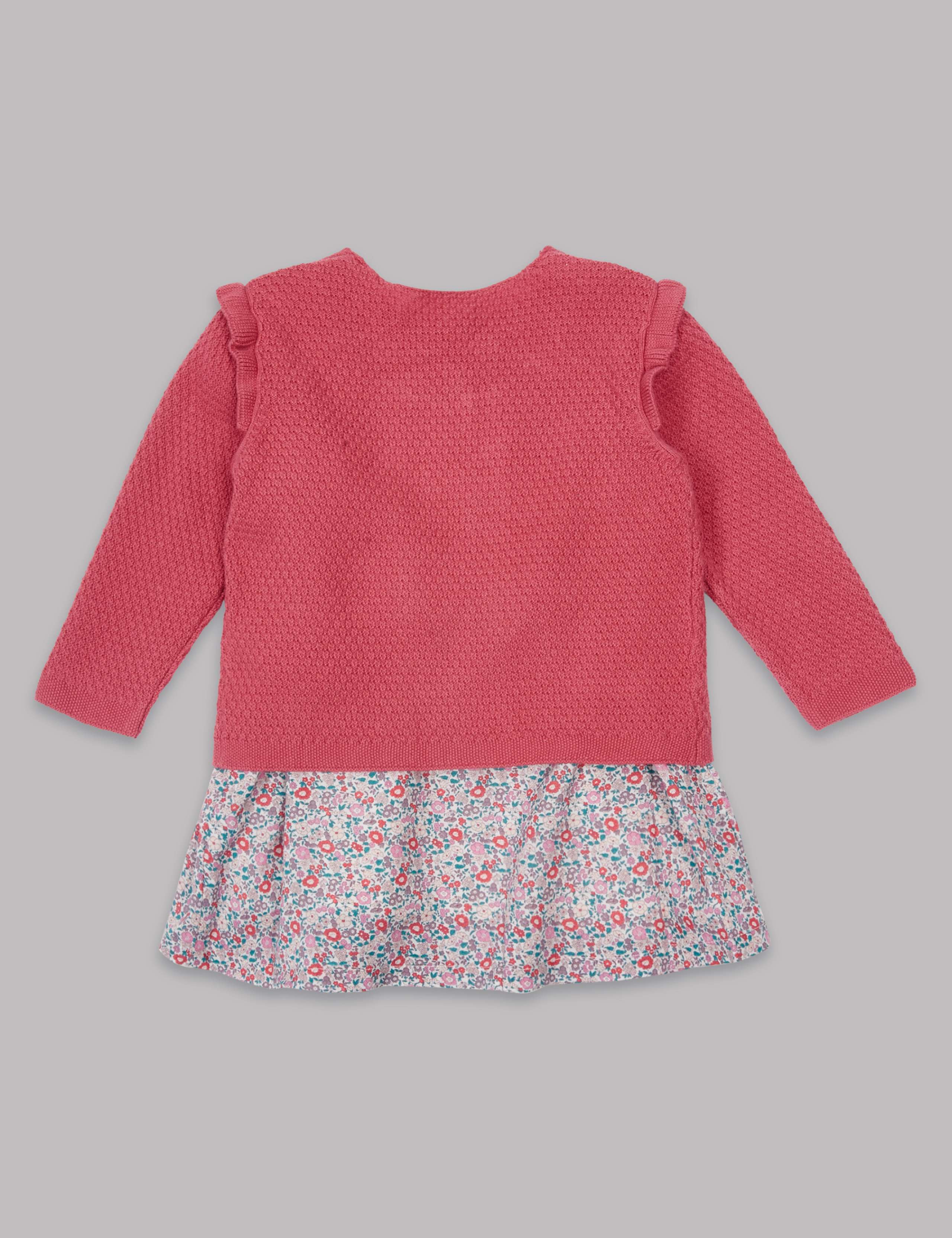 3 Piece Cardigan & Dress with Tights 3 of 8