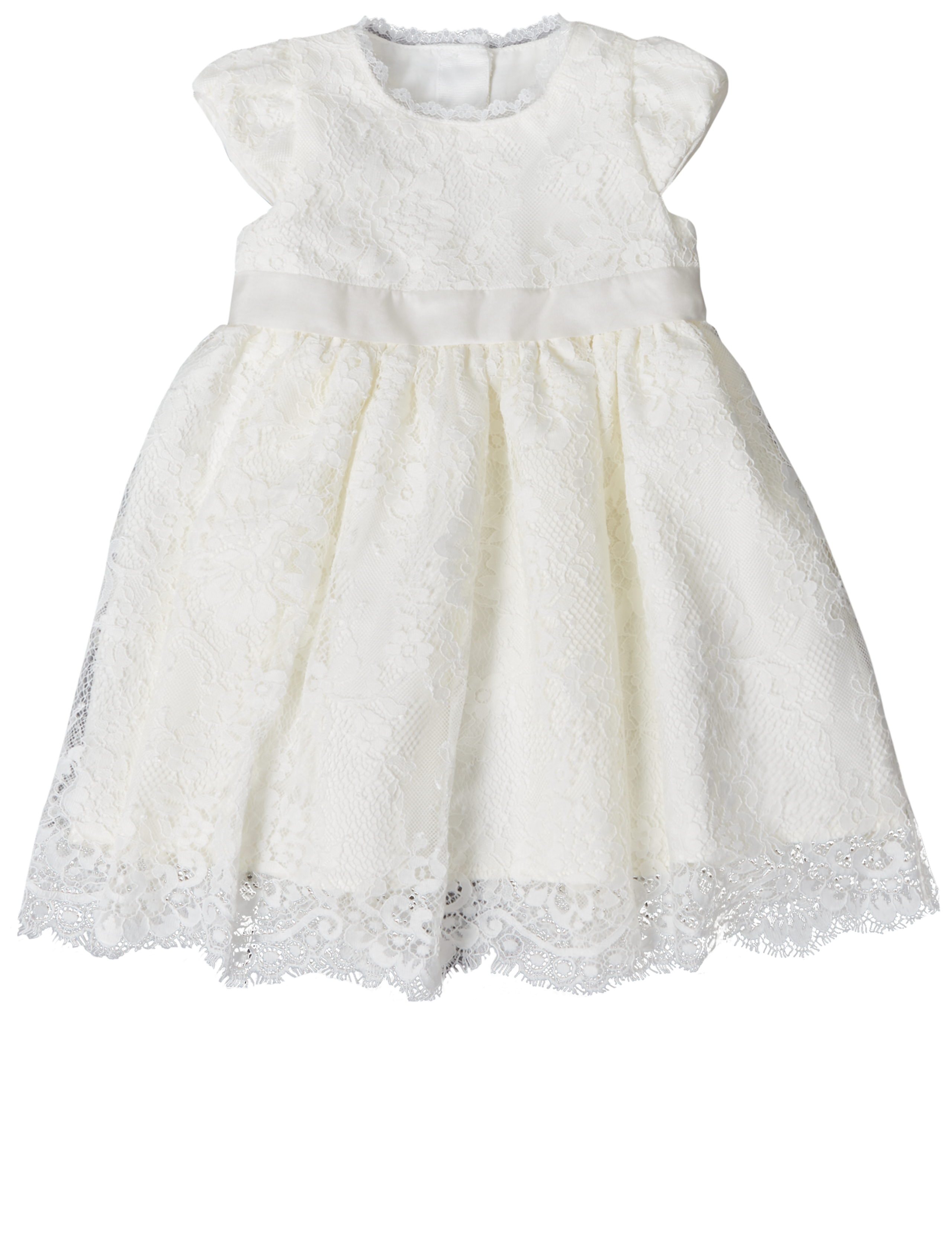 Embroidered Lace Christening Baby Dress 4 of 5