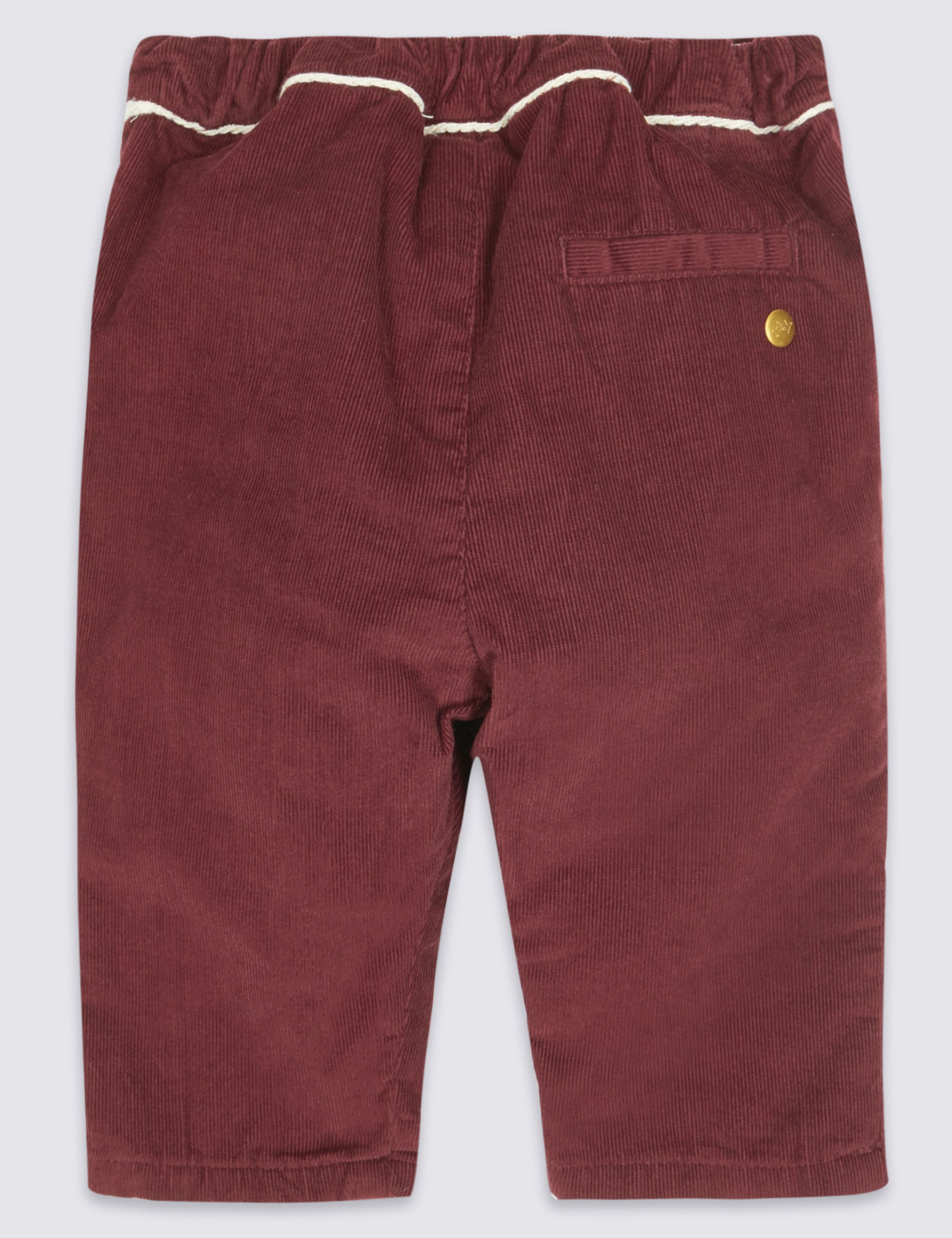 Pure Cotton Bow Cord Trousers 2 of 4