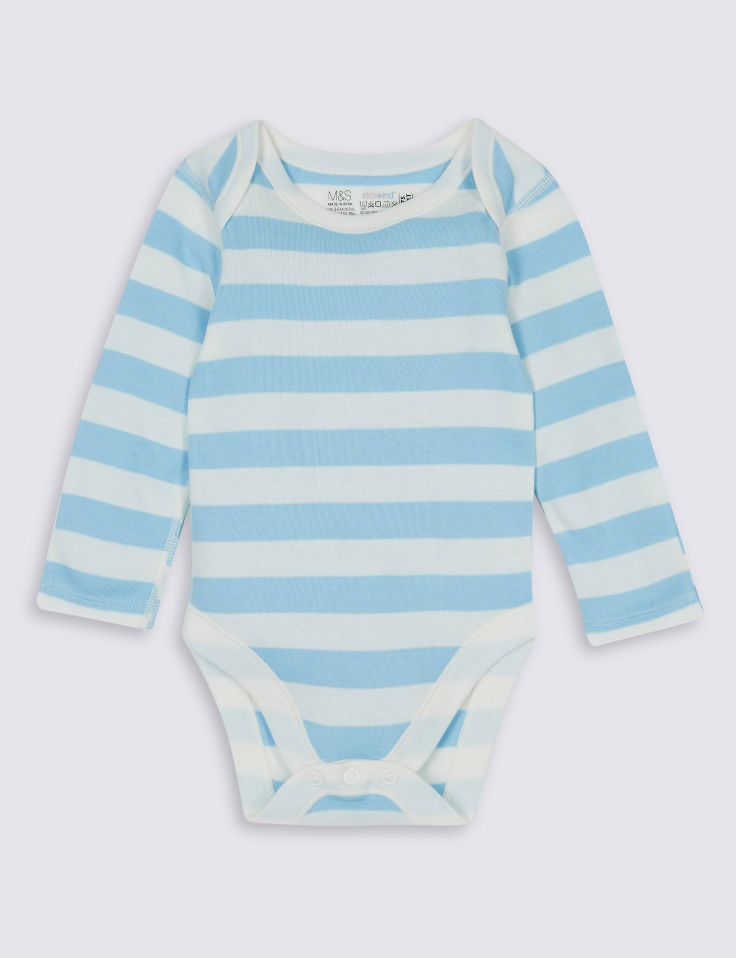 7 Pack Boys Bear Skin Kind™ Long Sleeve Bodysuits 3 of 7