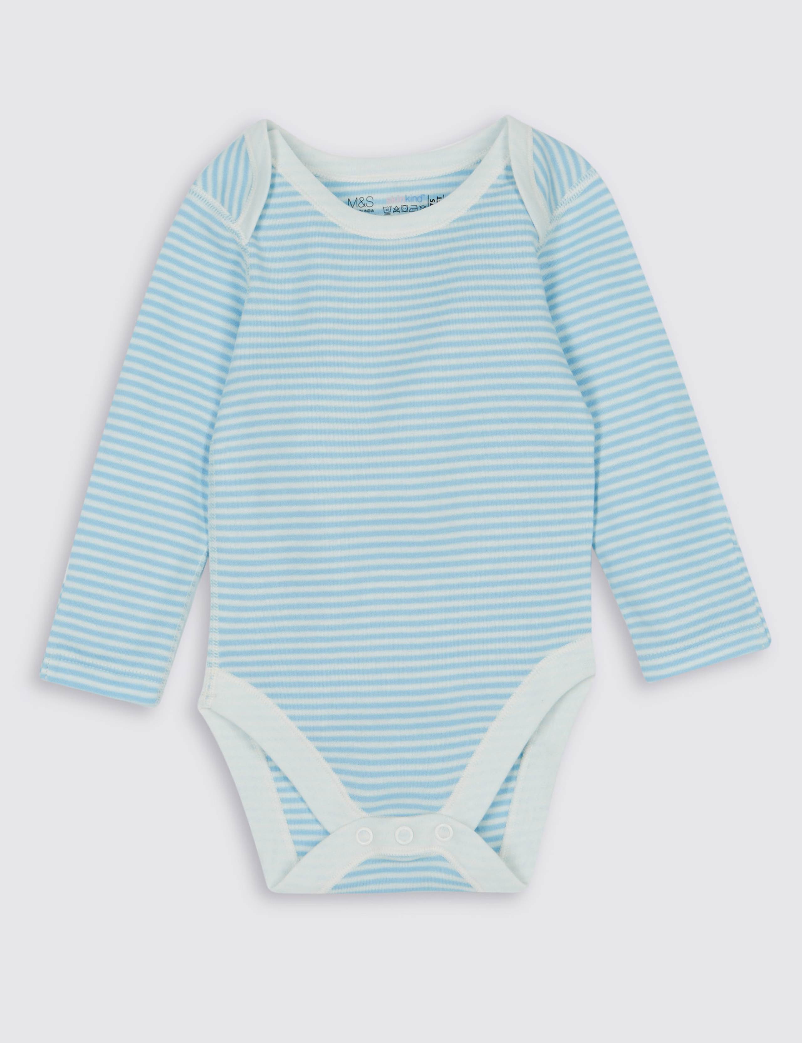 7 Pack Boys Bear Skin Kind™ Long Sleeve Bodysuits 4 of 7