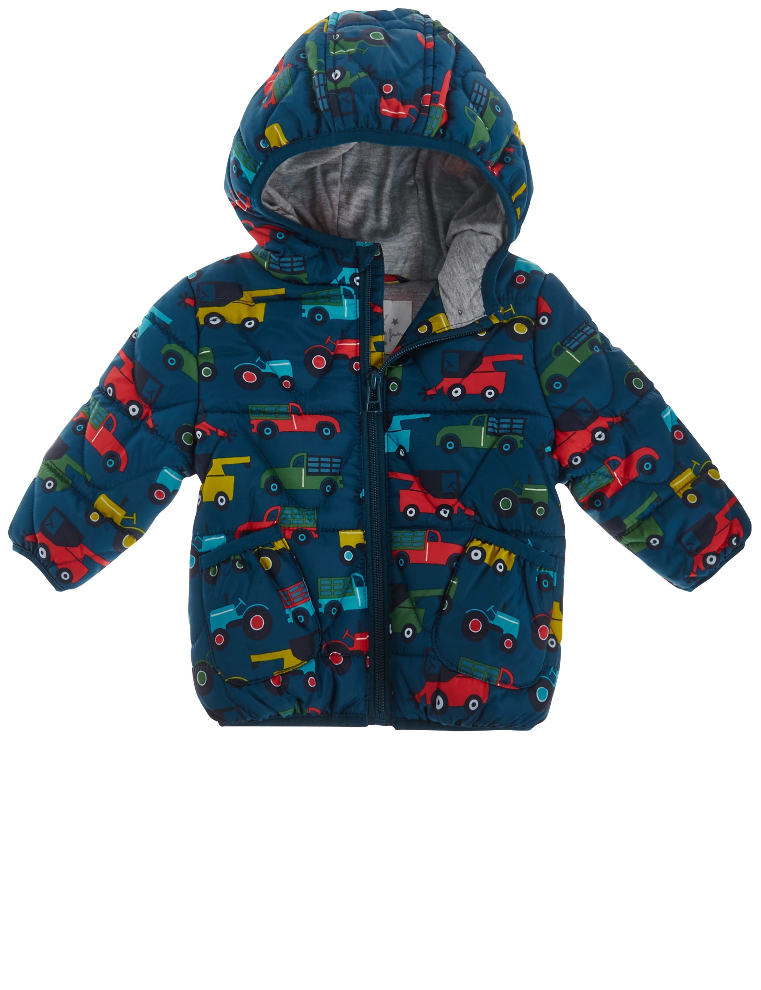 Car Print Hooded Coat 4 of 5