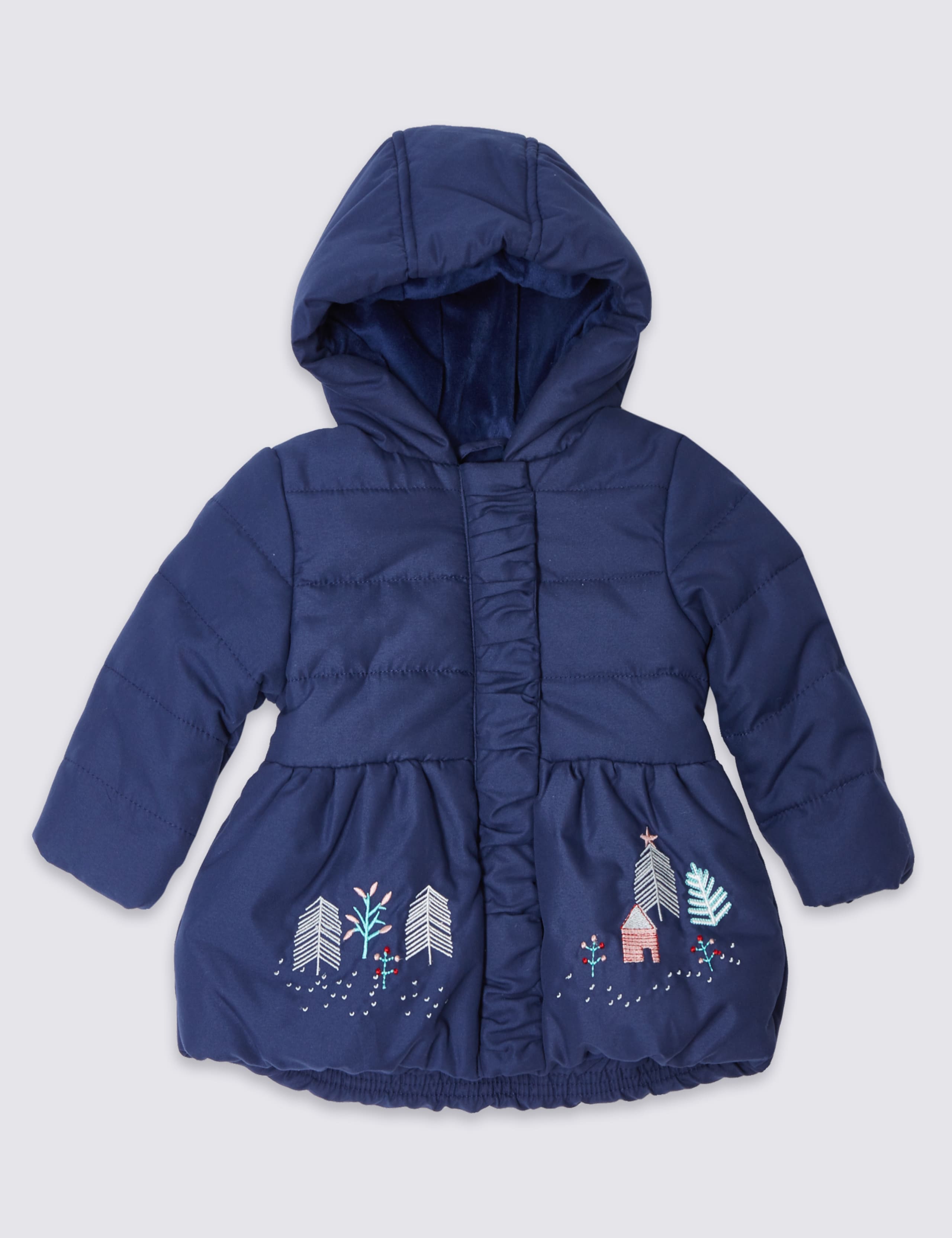 Applique Hooded Coat 1 of 6