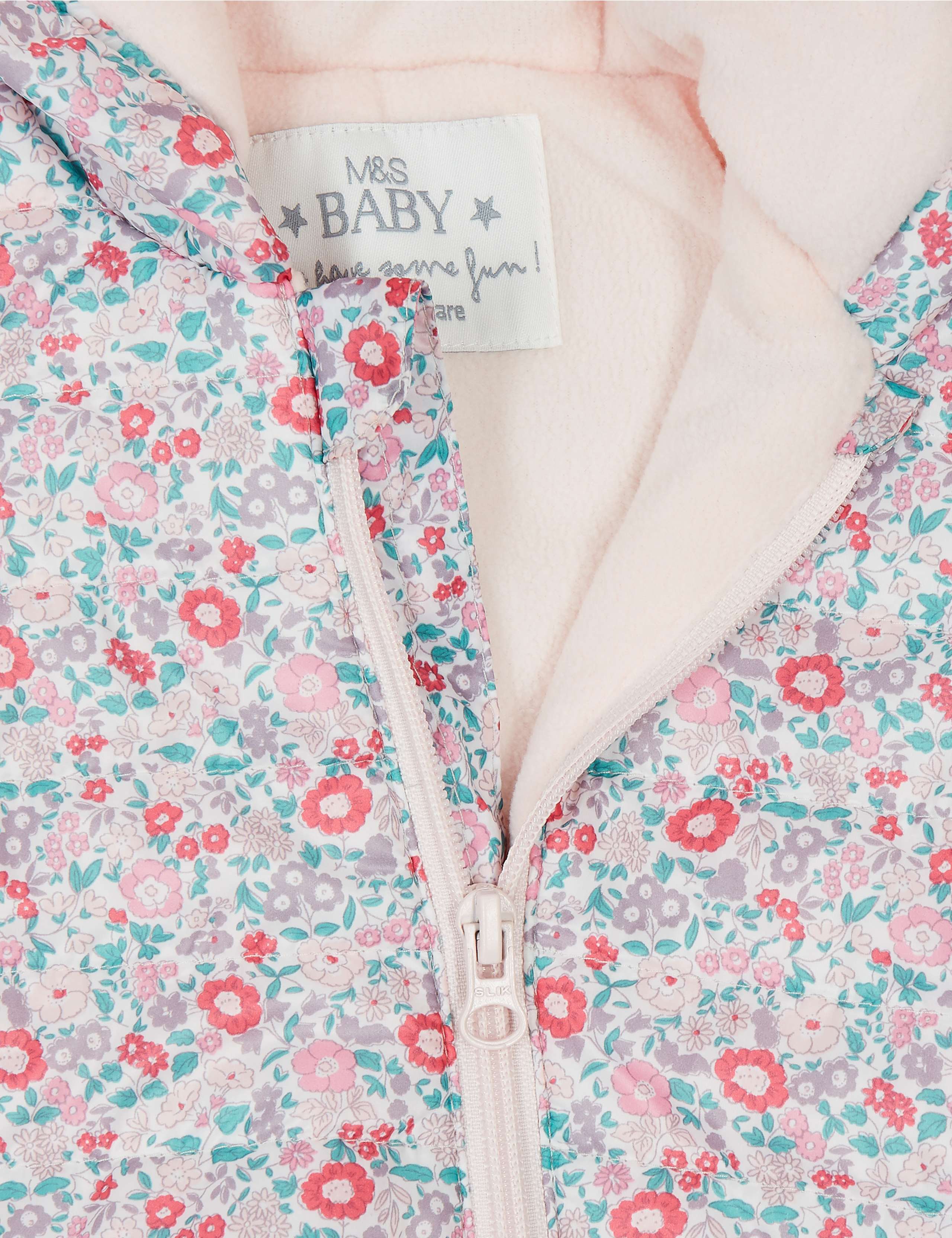 Floral Print Packaway Puffer Snowsuit 3 of 6