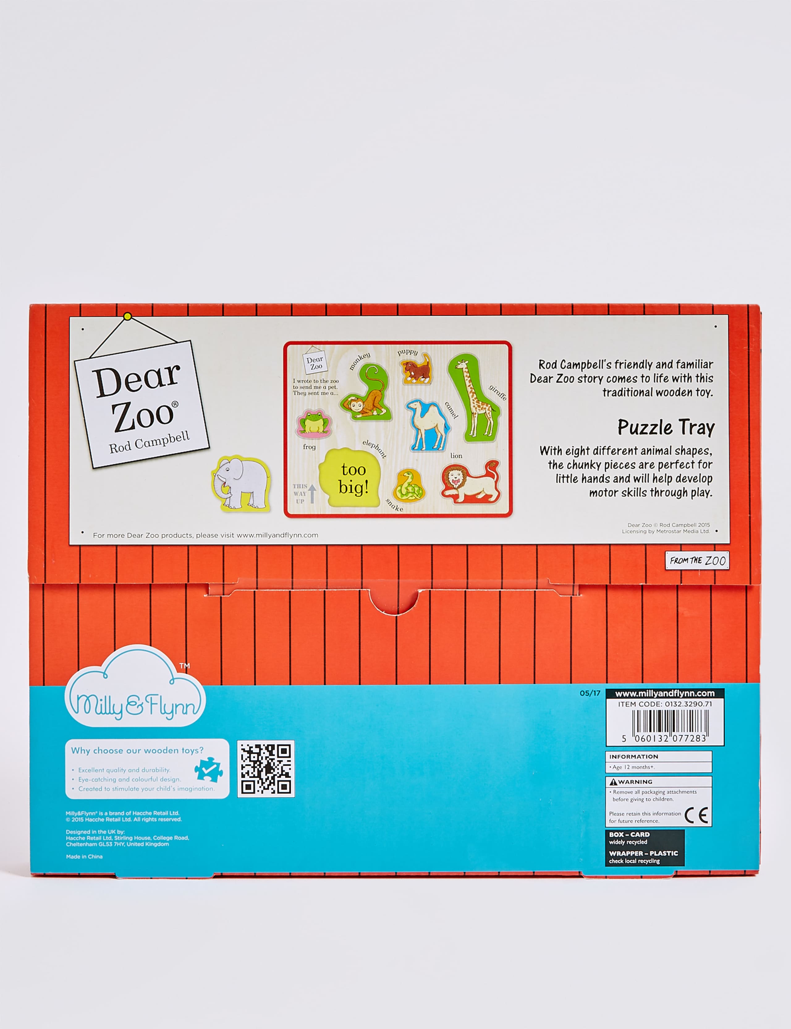 Dear Zoo Wooden Puzzle Tray 2 of 3