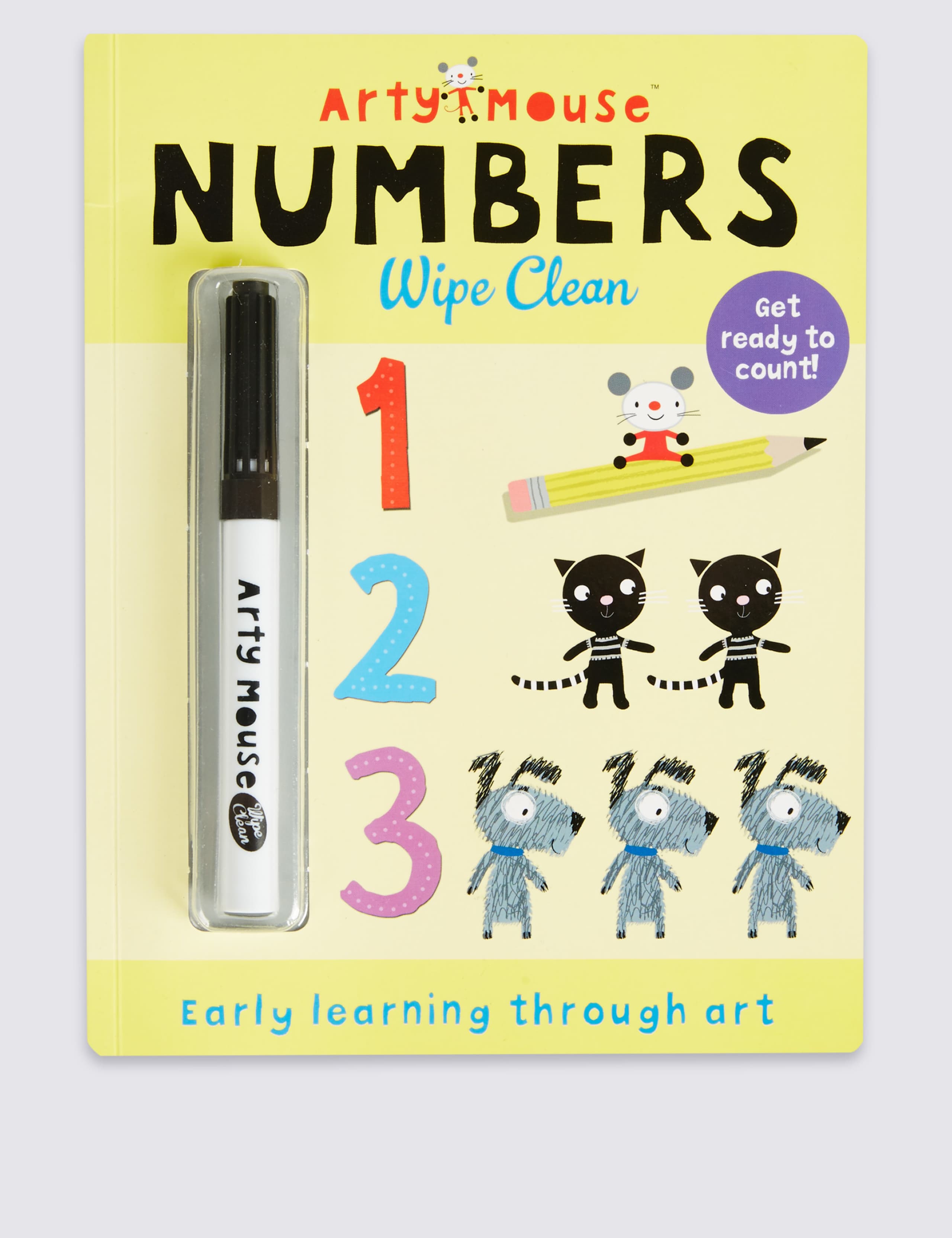 Arty Mouse Numbers Wipe Clean Book 1 of 3
