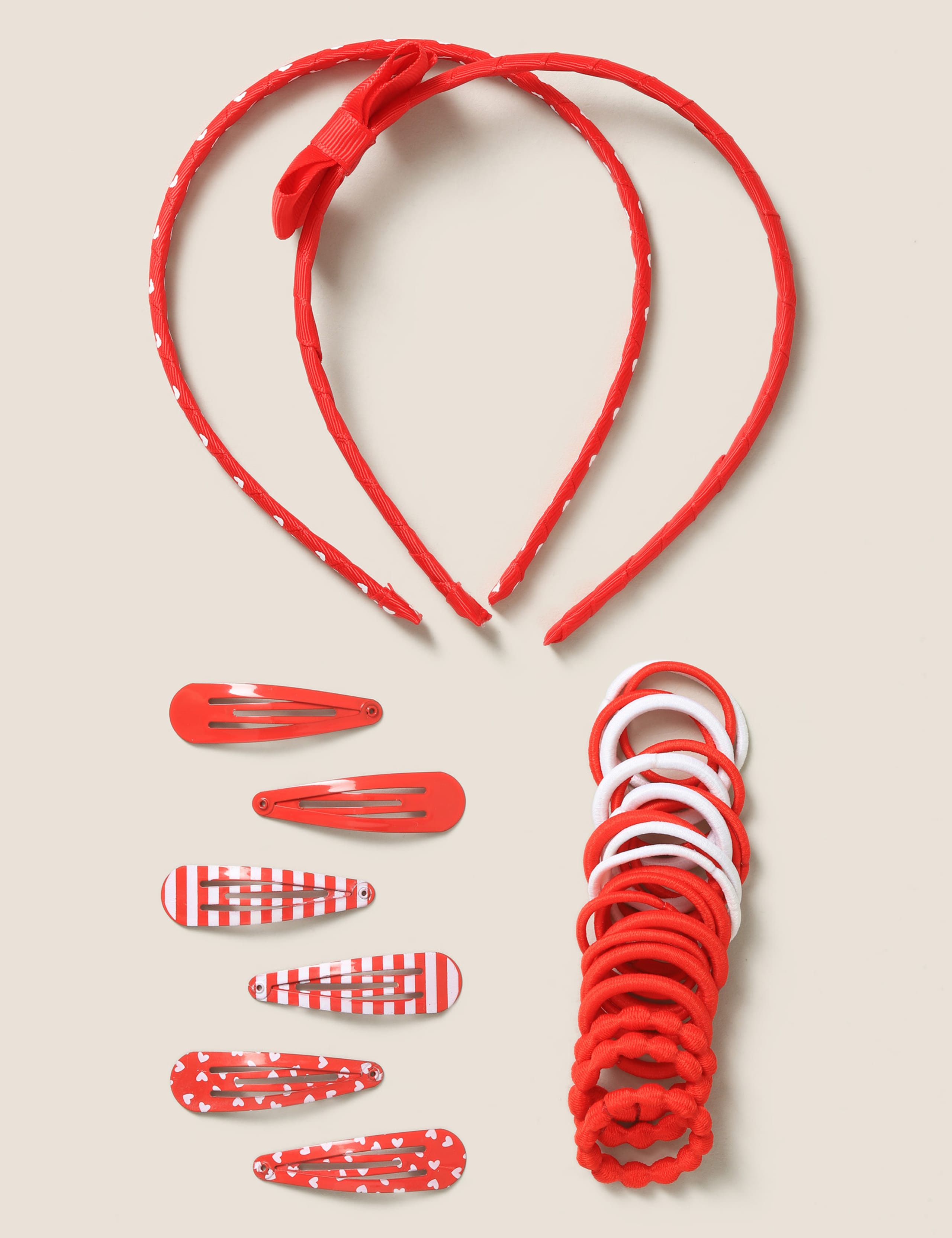 Kids' Red Mix Headband and Hair Clip Multipack 1 of 1