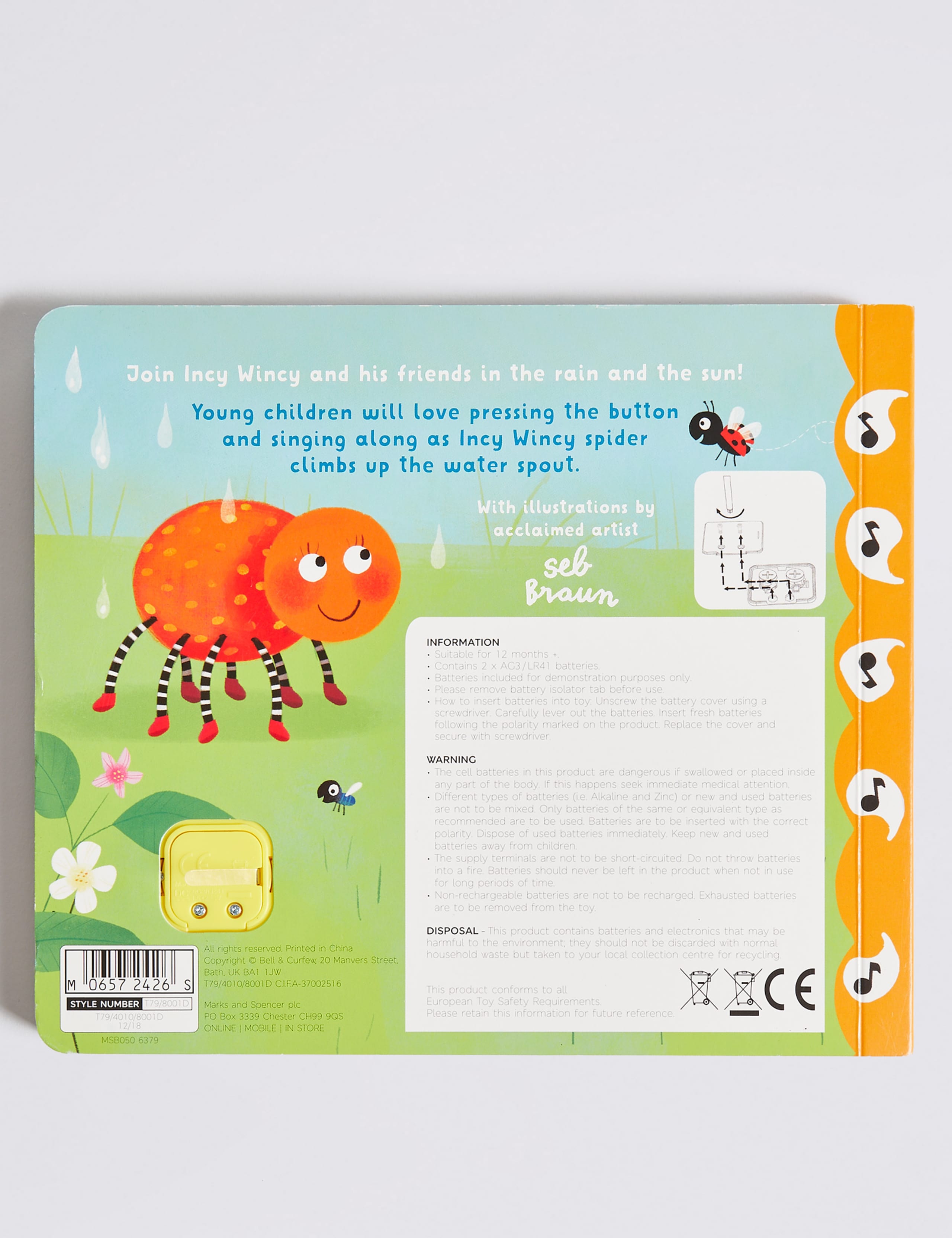 Incy Wincy Spider Sound Book 2 of 3