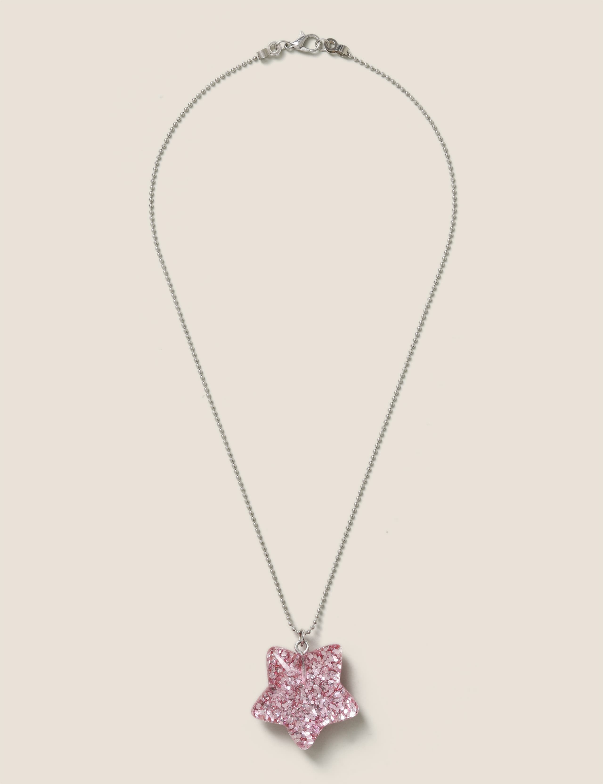 Kids' Pastel Glitter Snap Clips and Star Necklace 3 of 3