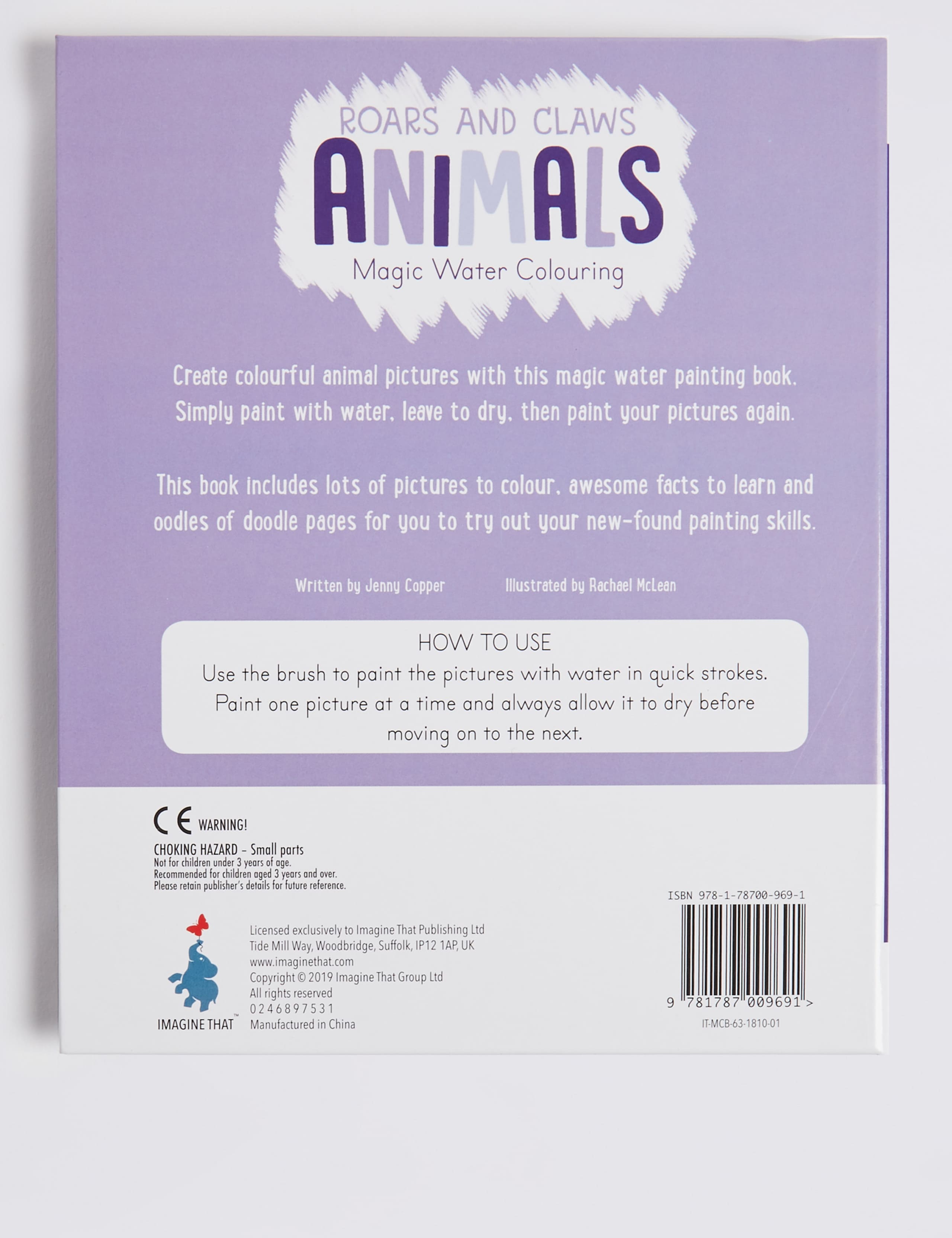 Animals Magic Water Colouring Book 2 of 3