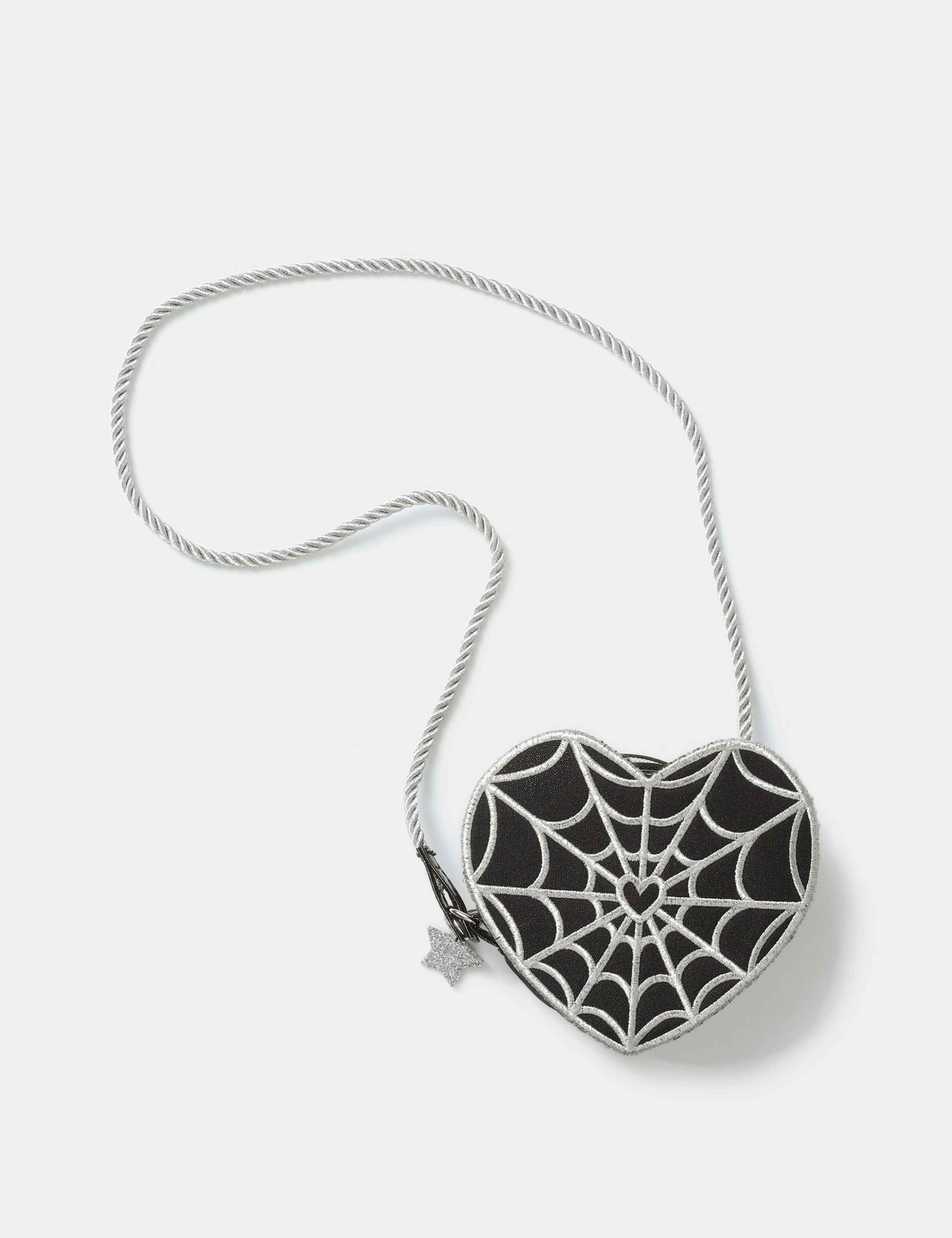 Halloween Cobweb Heart Crossbody Bag 1 of 3