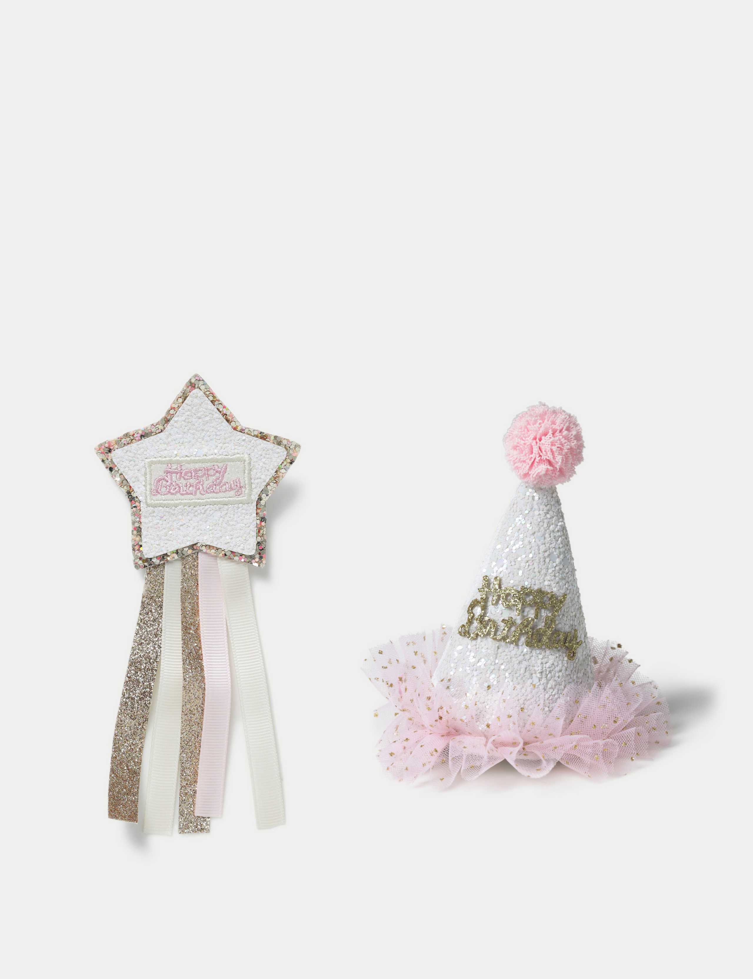 Happy Birthday Badge and Hat Clip 1 of 3