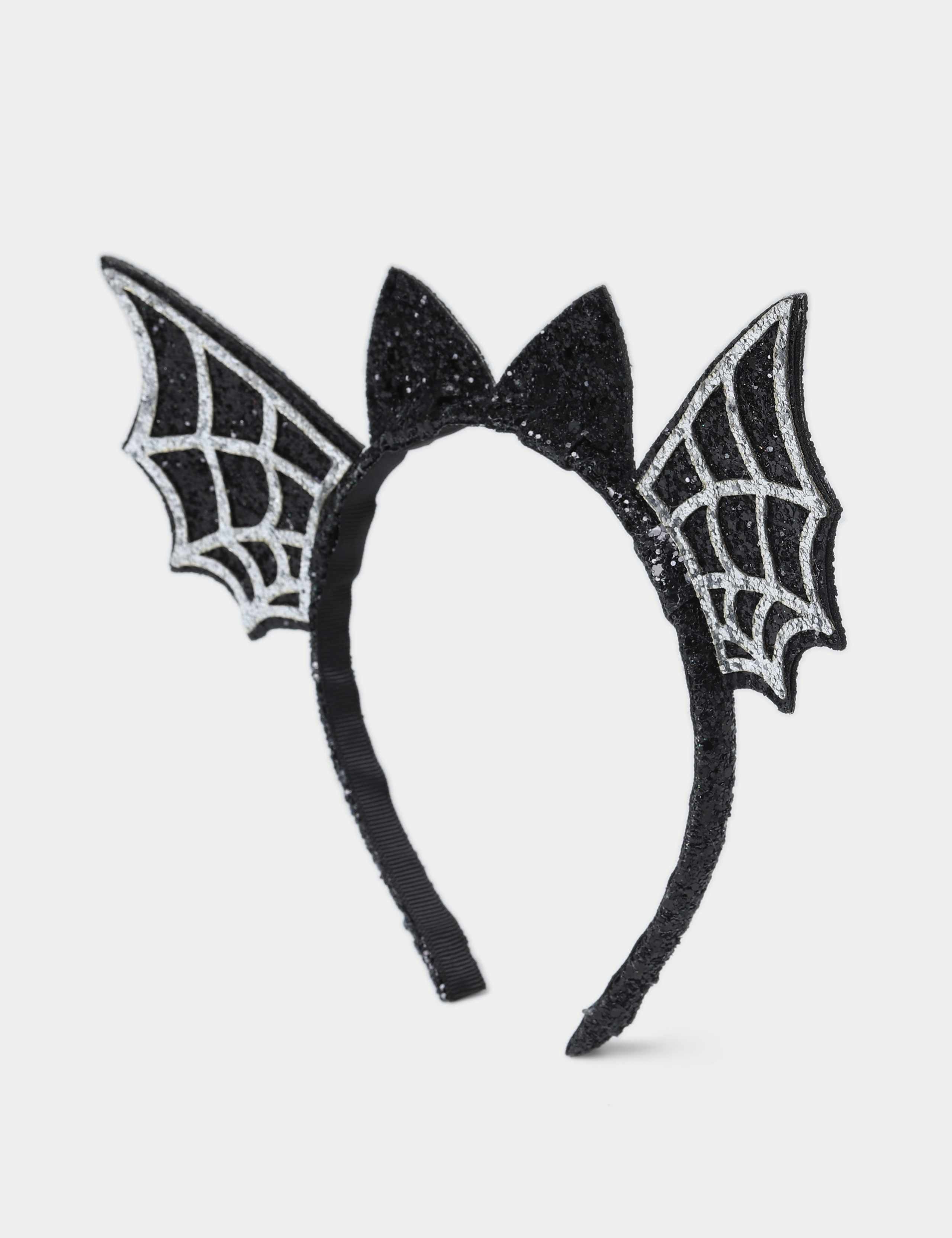 Halloween Bat Wing Glitter Headband 2 of 2