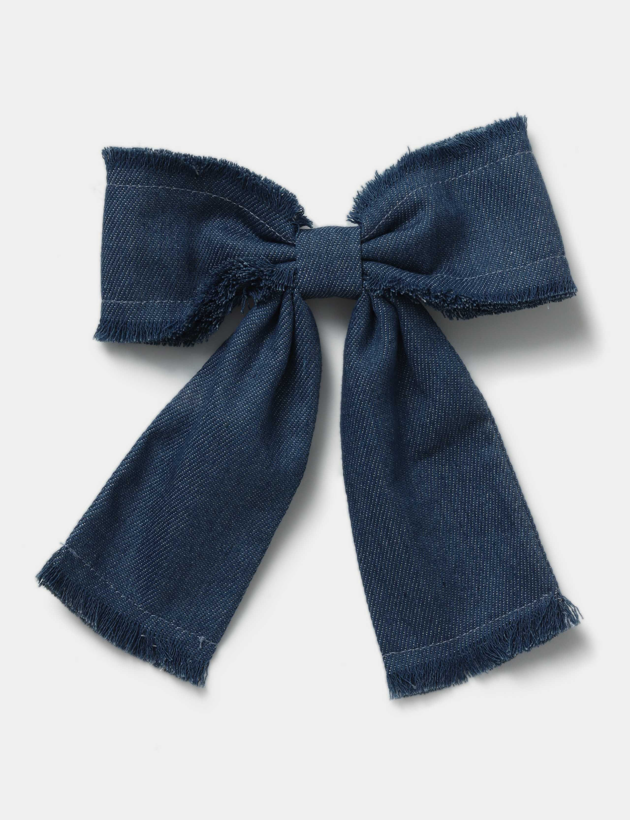 Frayed Denim Bow 1 of 3
