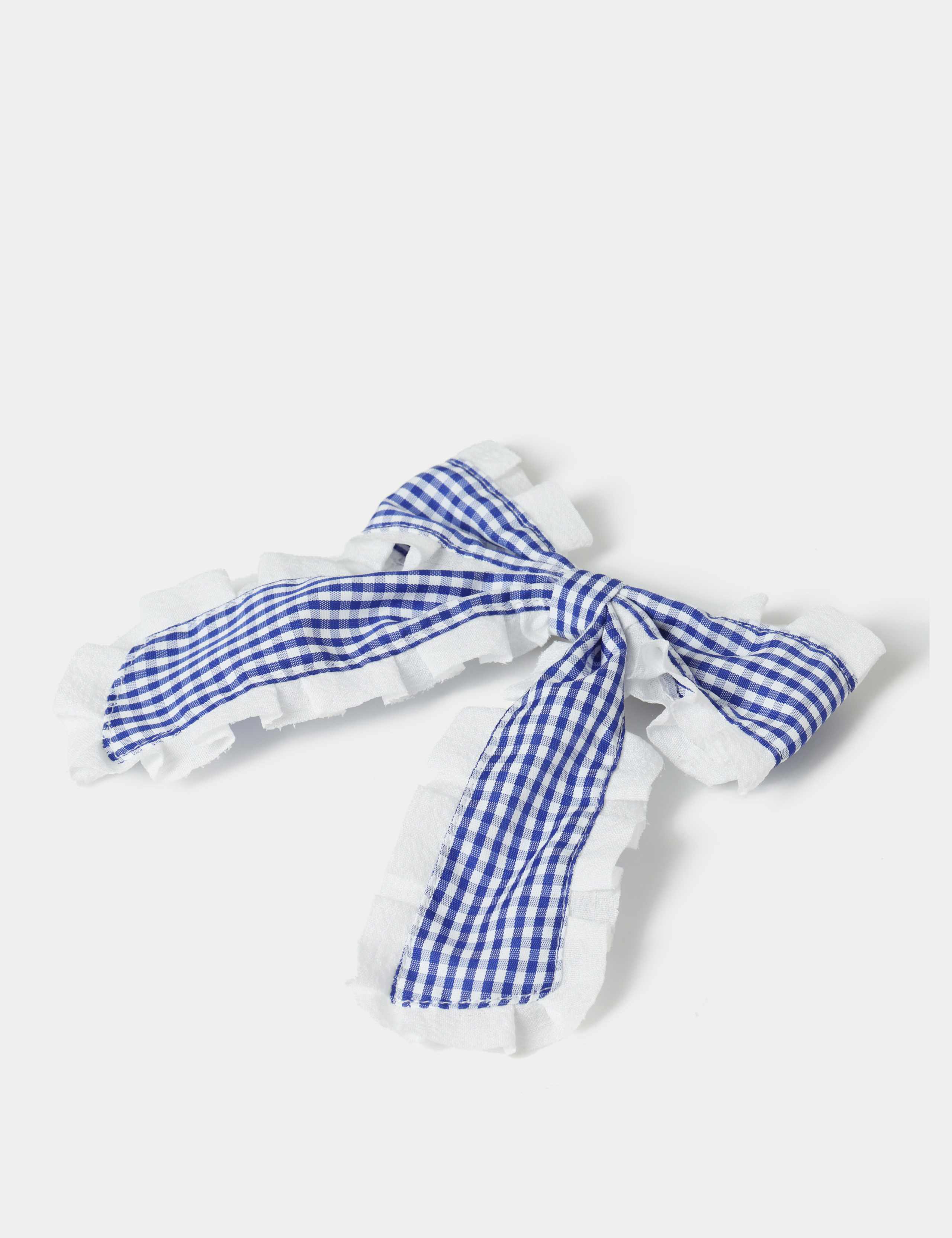 Back To School Gingham Trim Bow 2 of 2