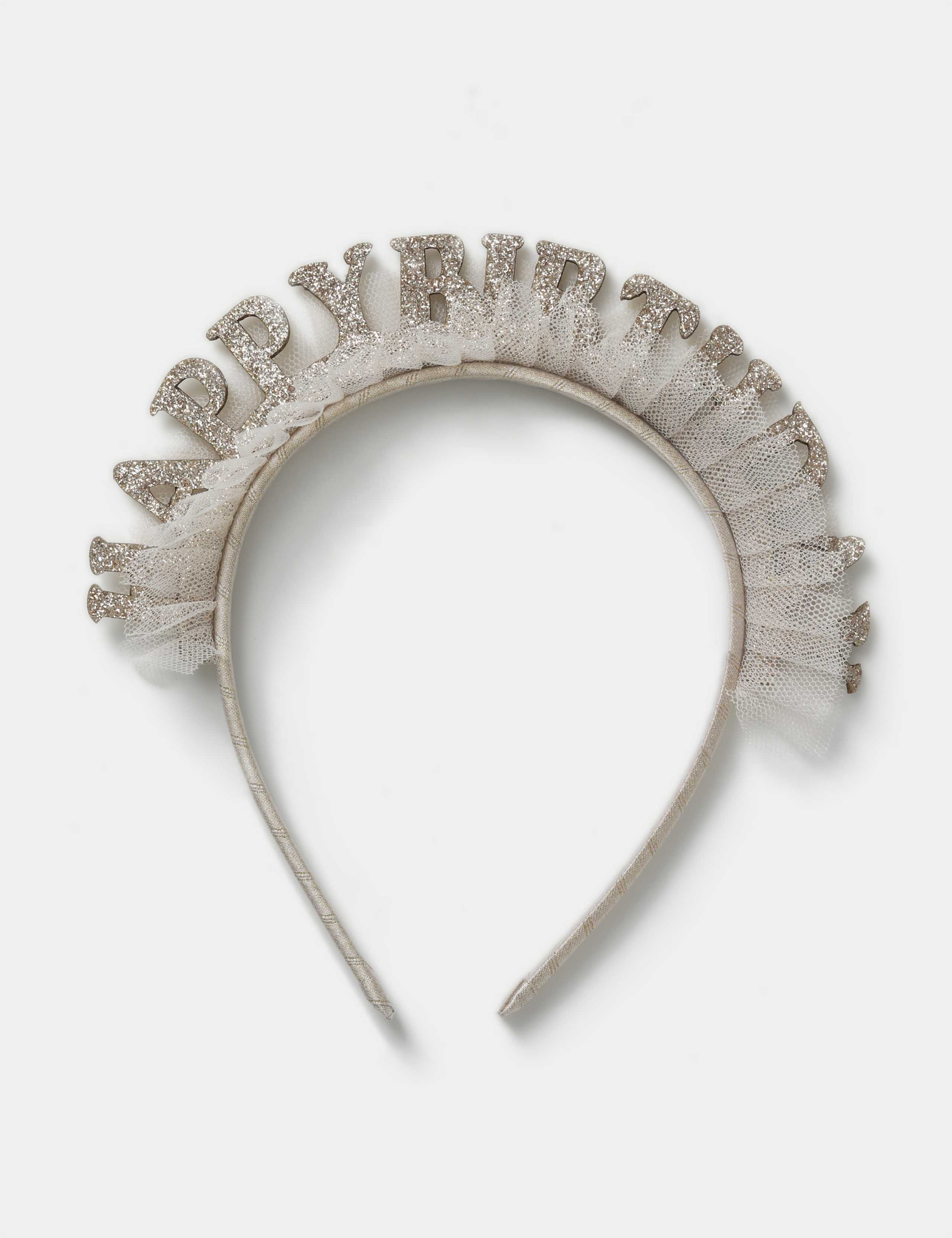 Happy Birthday Tulle Headband 2 of 2