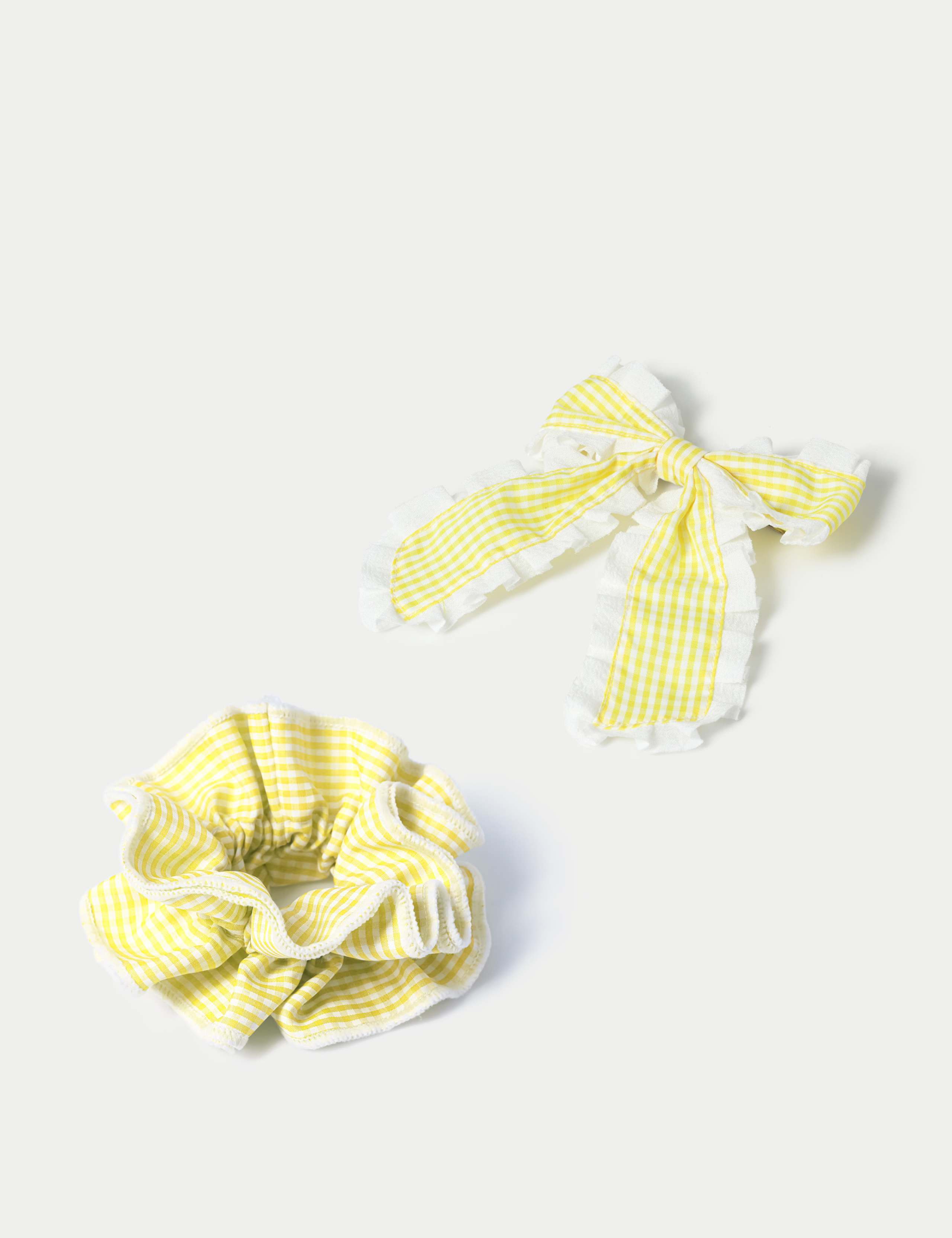Back To School Gingham Scrunchie And Bow 2 of 2