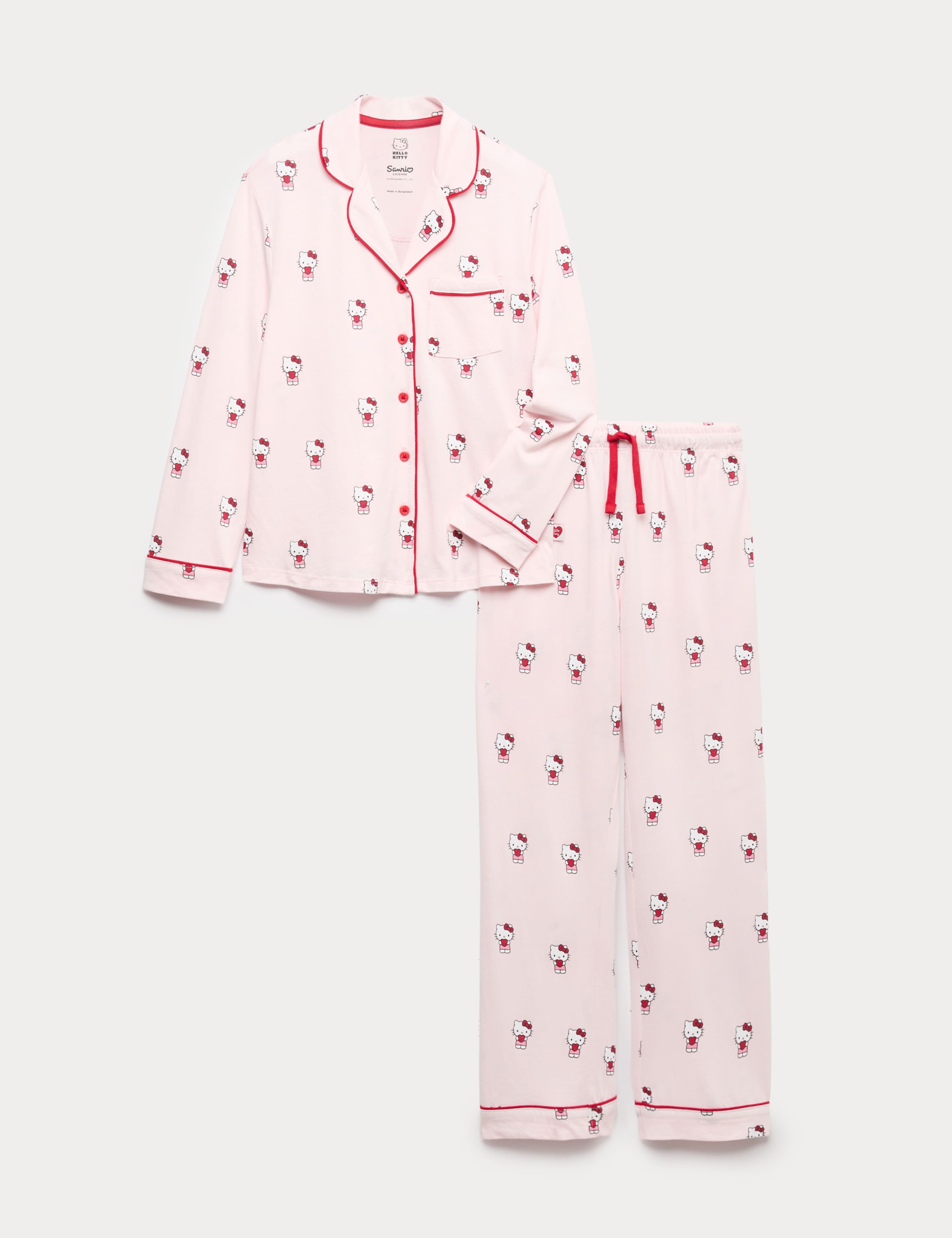 Cotton and Modal Hello Kitty™ Pyjamas (3-16 Yrs) 1 of 1