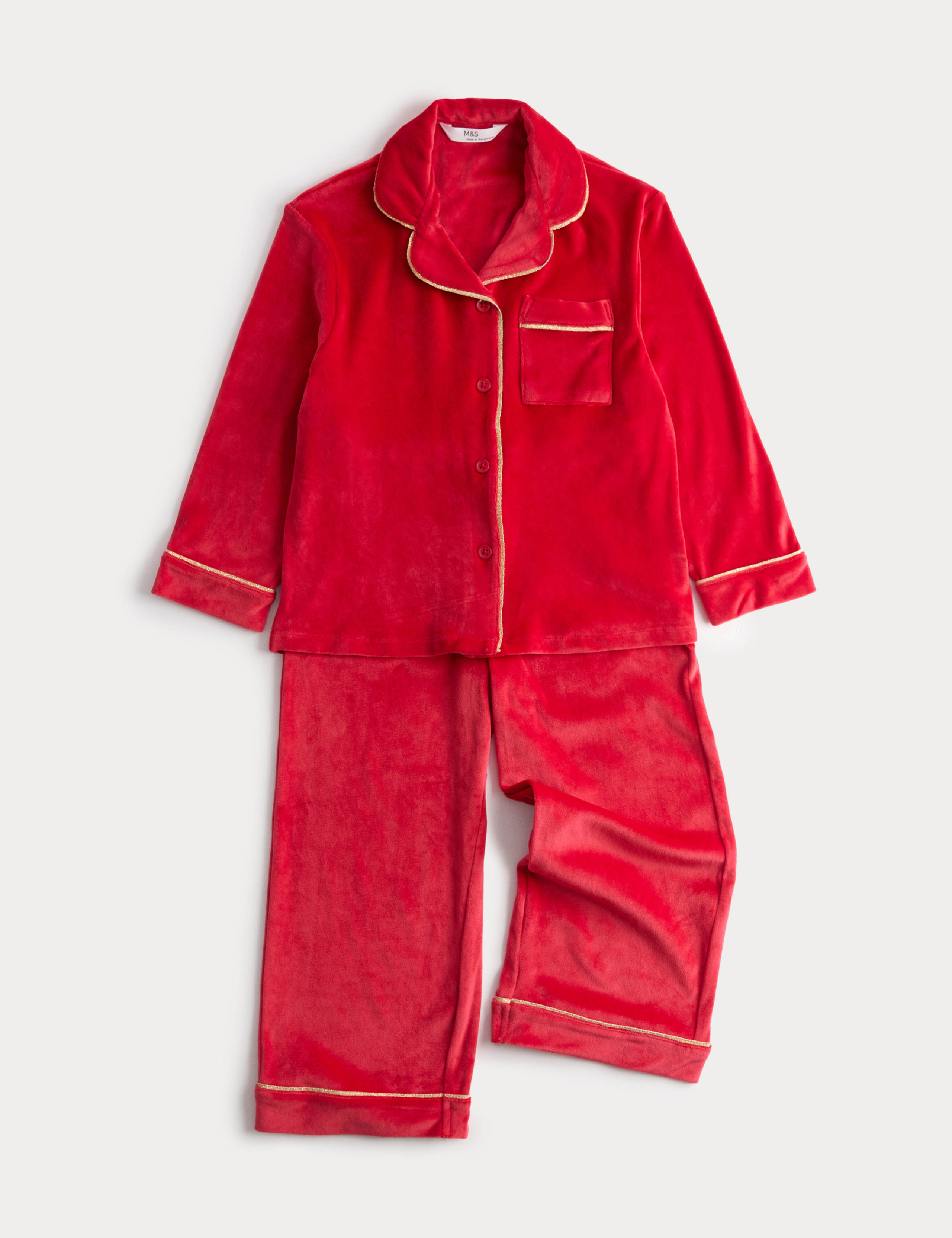 Kids Velour Soft Pyjamas (1-16 Yrs) 1 of 3
