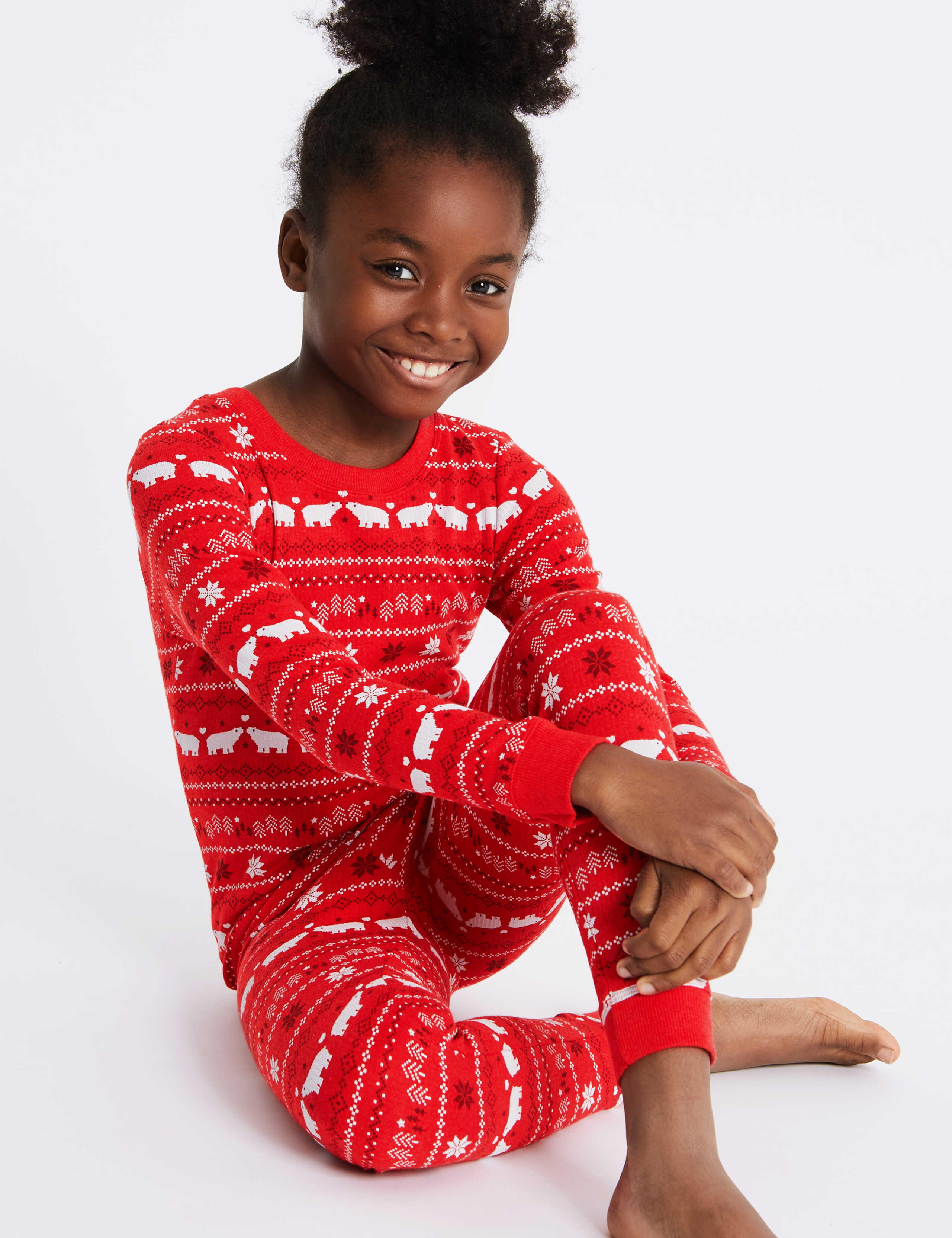 Cotton Blend Fairisle Thermal Set (18 Months -16 Years) 1 of 4