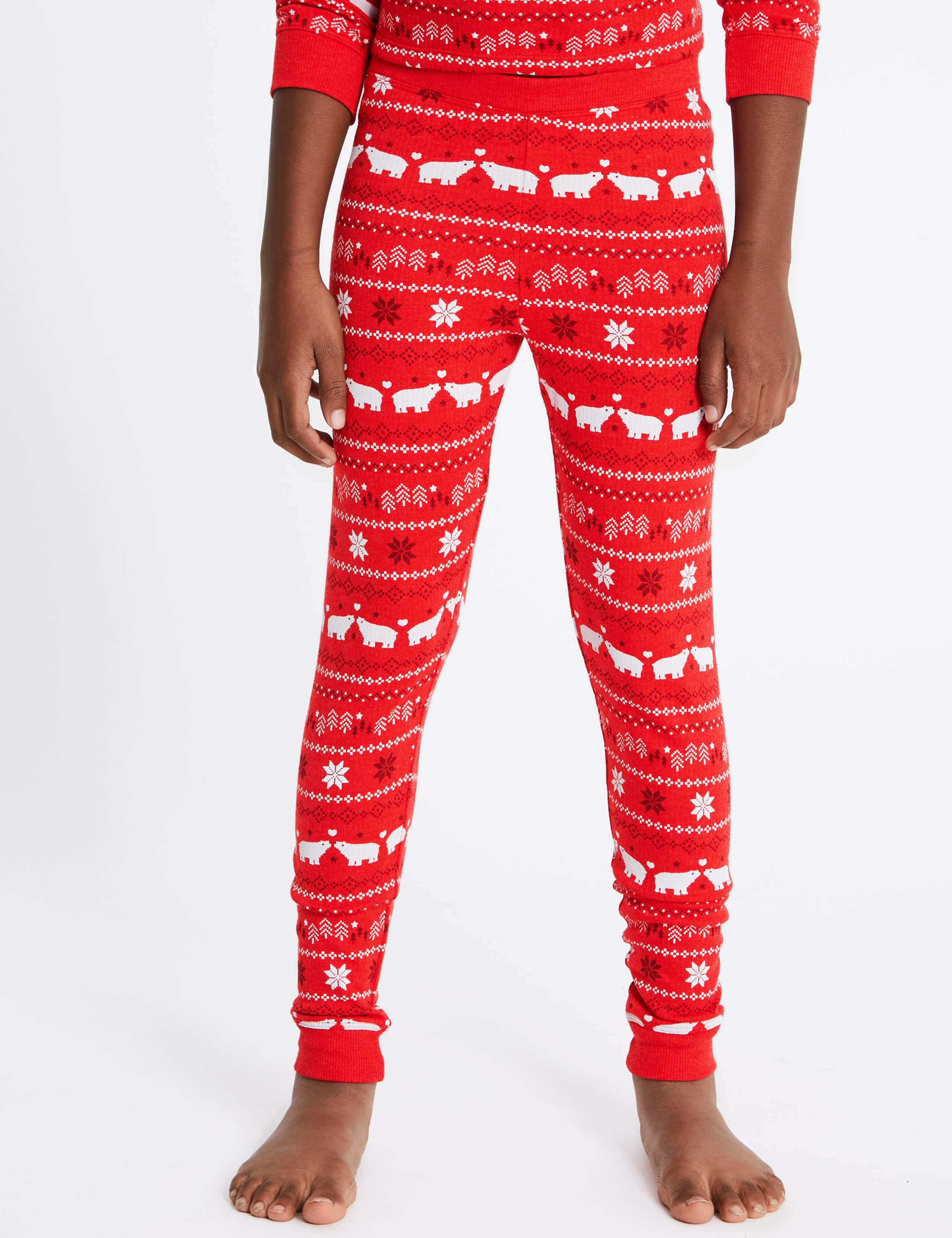 Cotton Blend Fairisle Thermal Set (18 Months -16 Years) 4 of 4