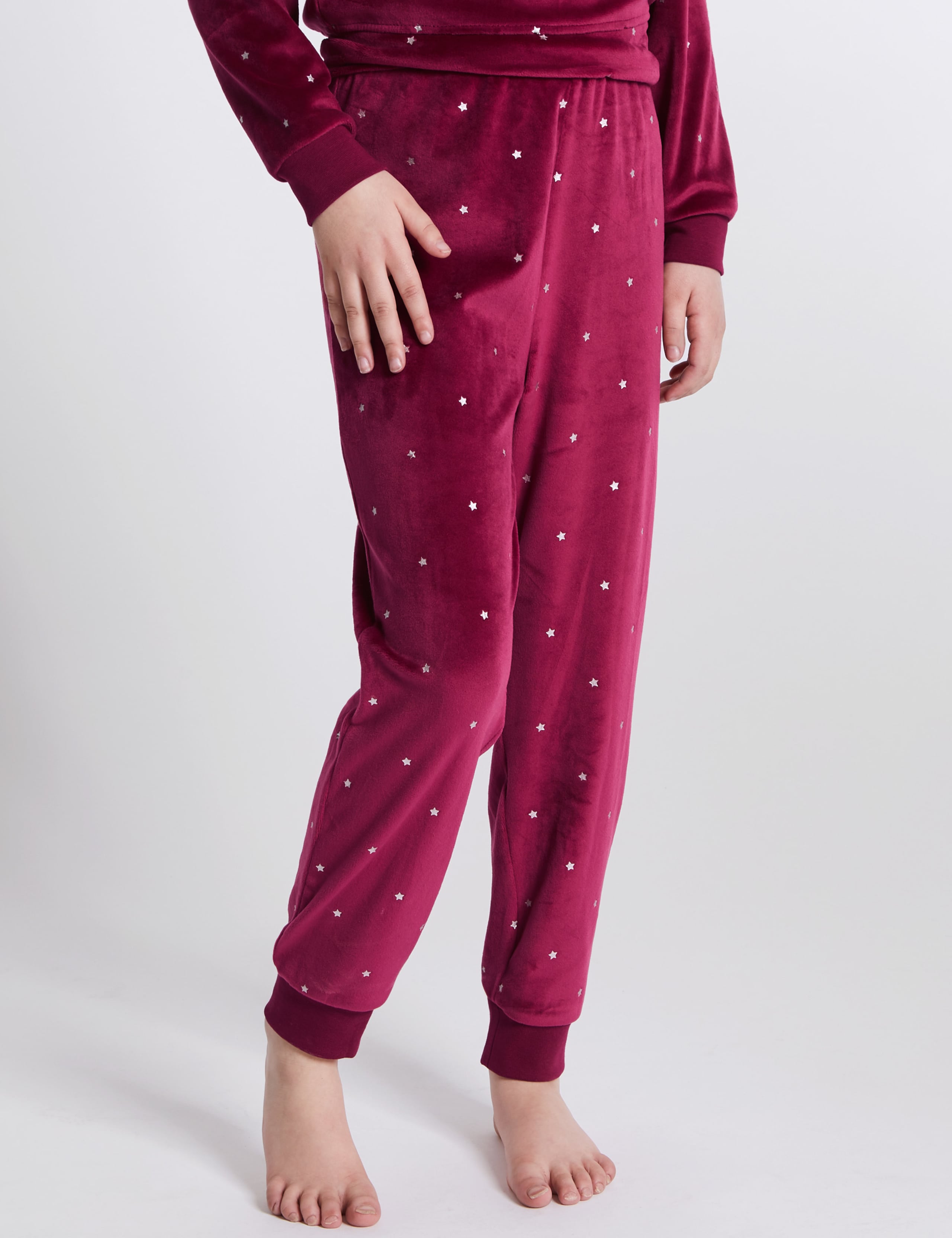 Ruffle Velour Pyjamas (3-16 Years) 3 of 3