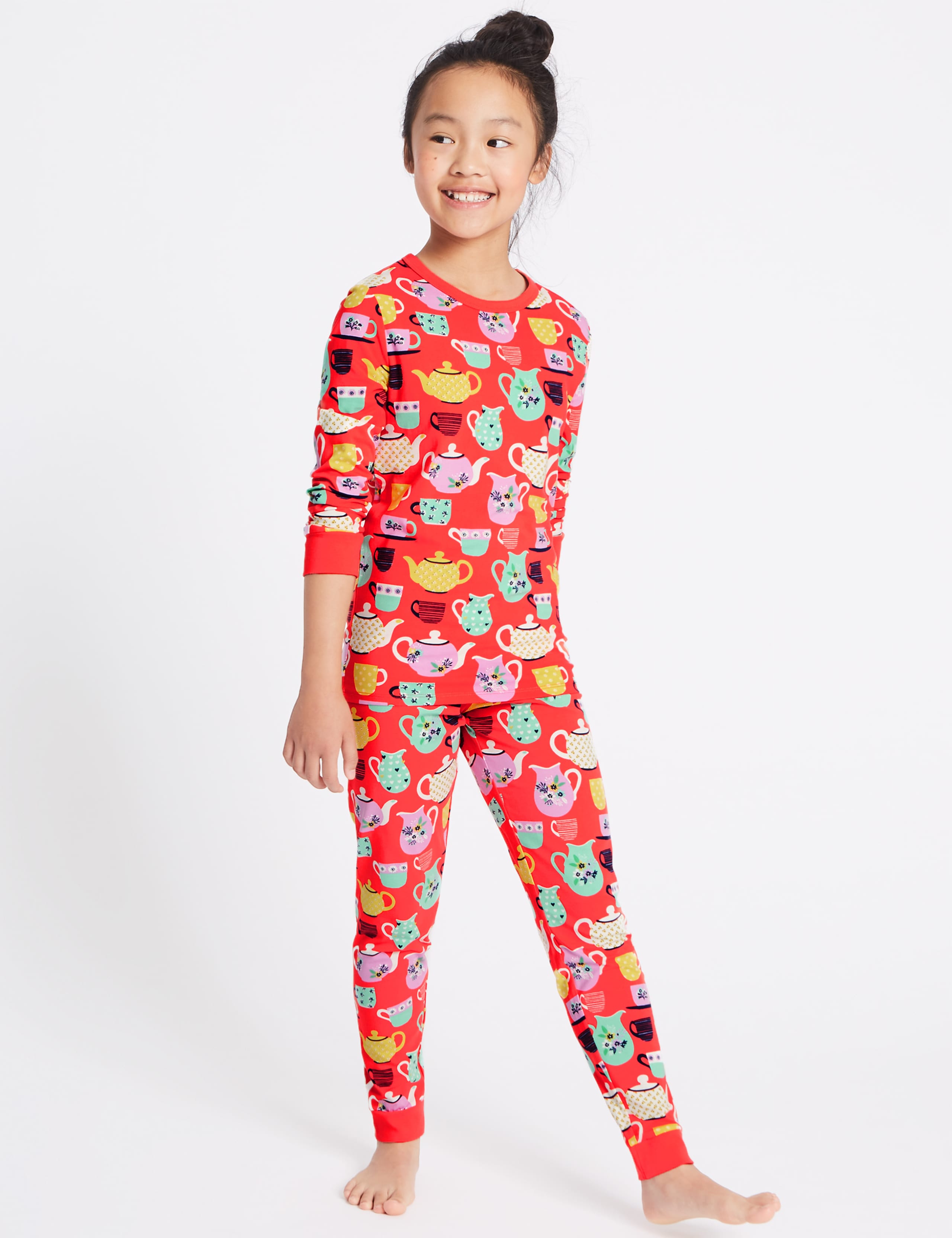 All Over Print Cotton Pyjamas with Stretch (1-16 Years) 1 of 6