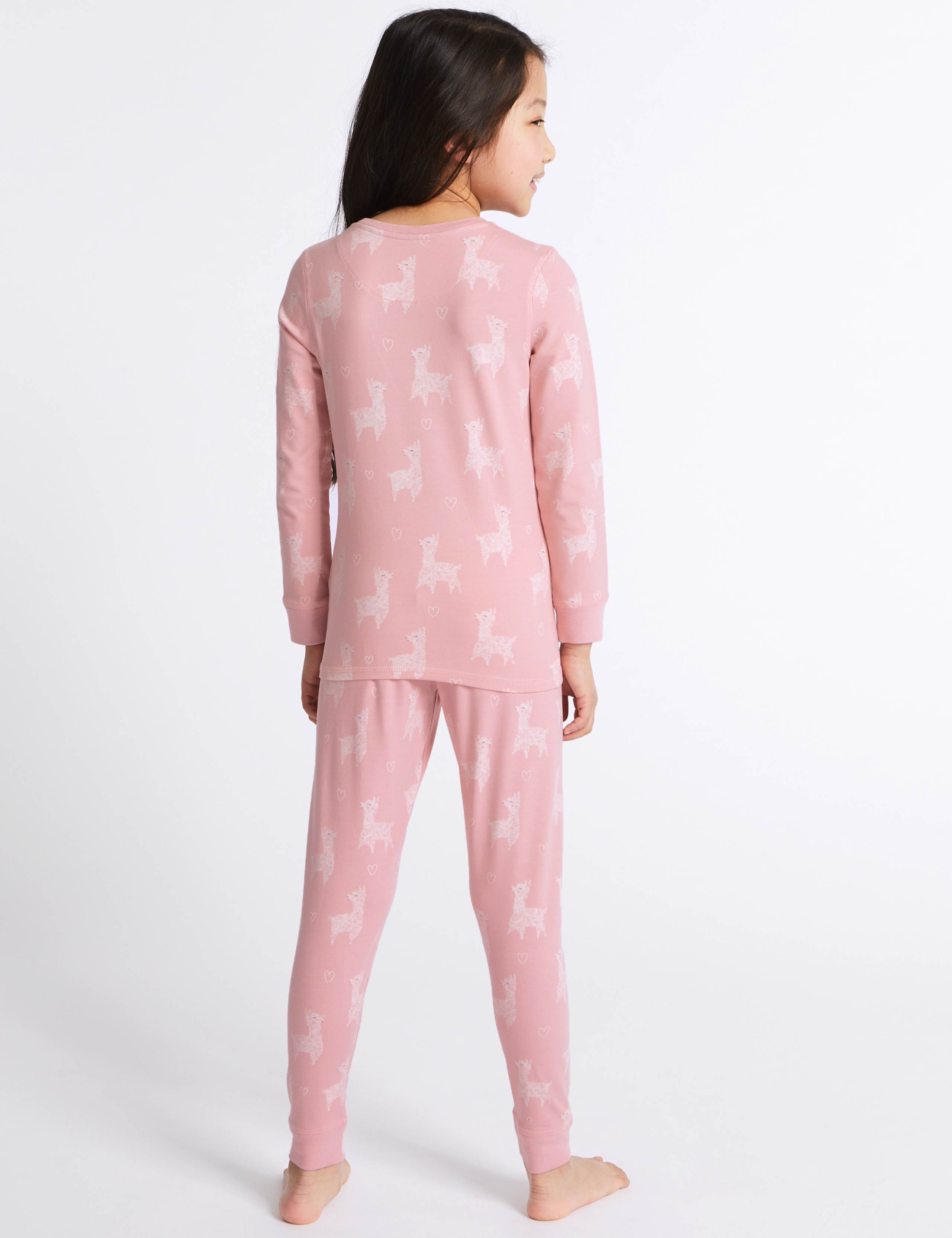 Cotton Llama Pyjamas with Stretch (3-16 Years) 3 of 4