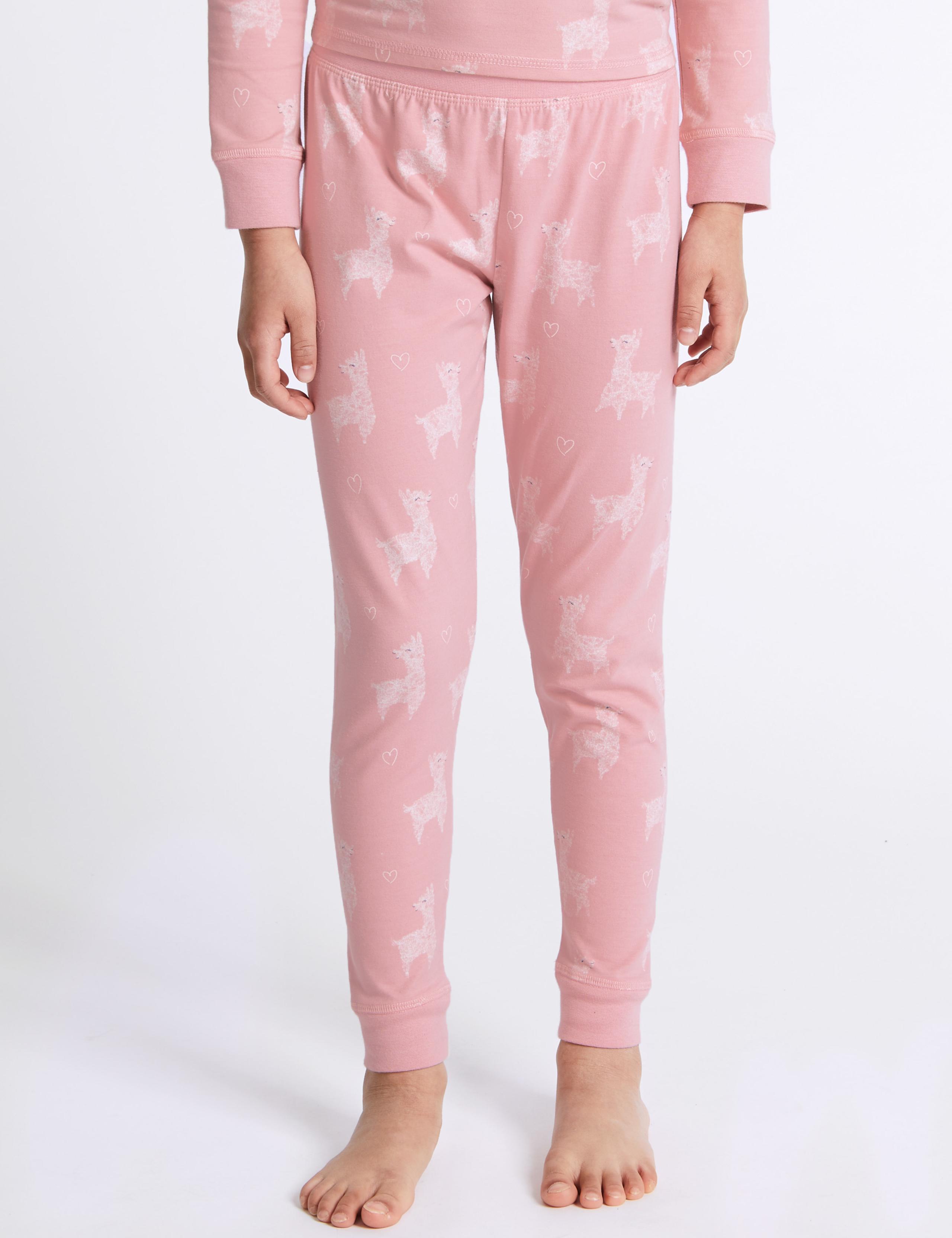 Cotton Llama Pyjamas with Stretch (3-16 Years) 4 of 4