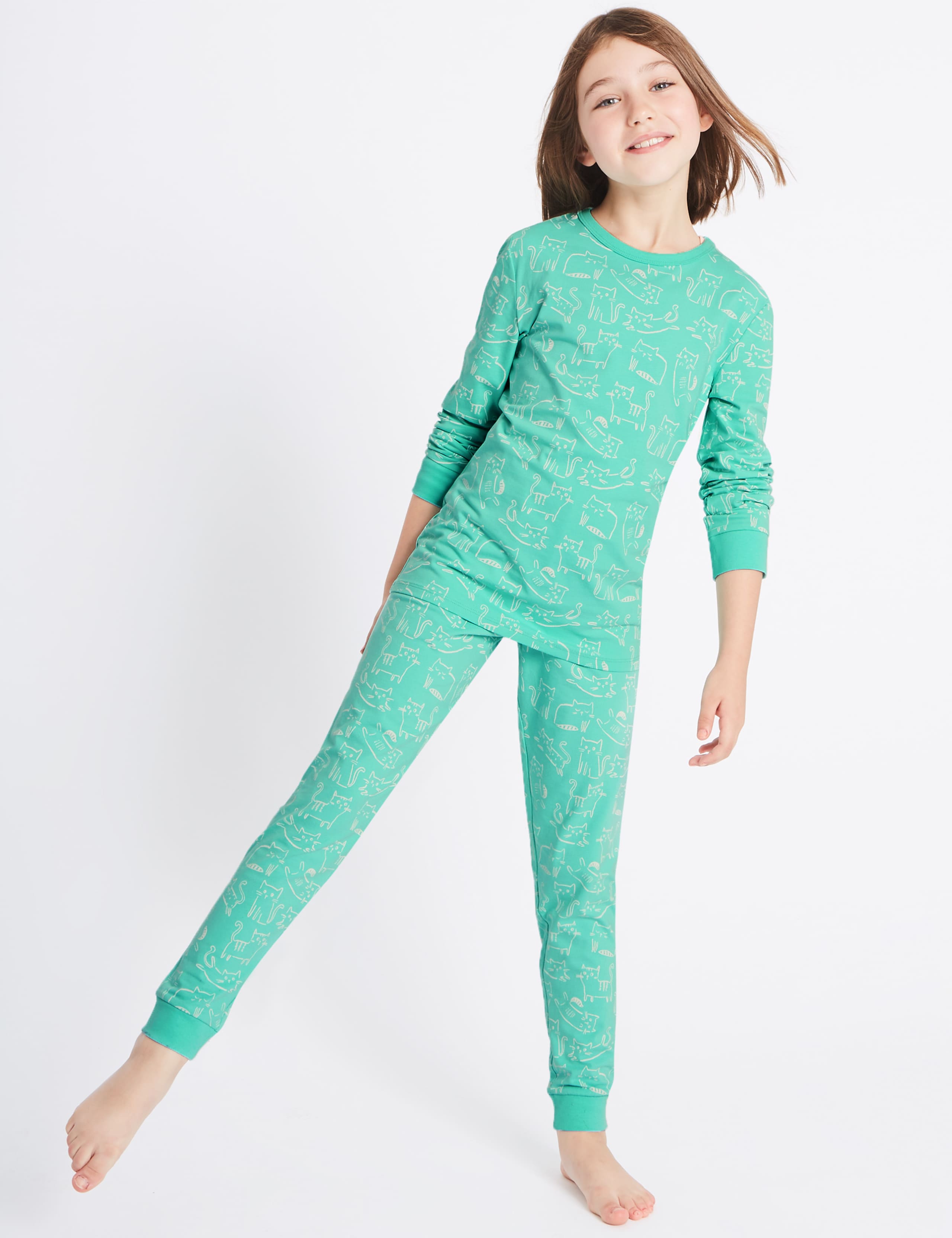 All Over Print Cotton Pyjamas with Stretch (1-16 Years) 1 of 6