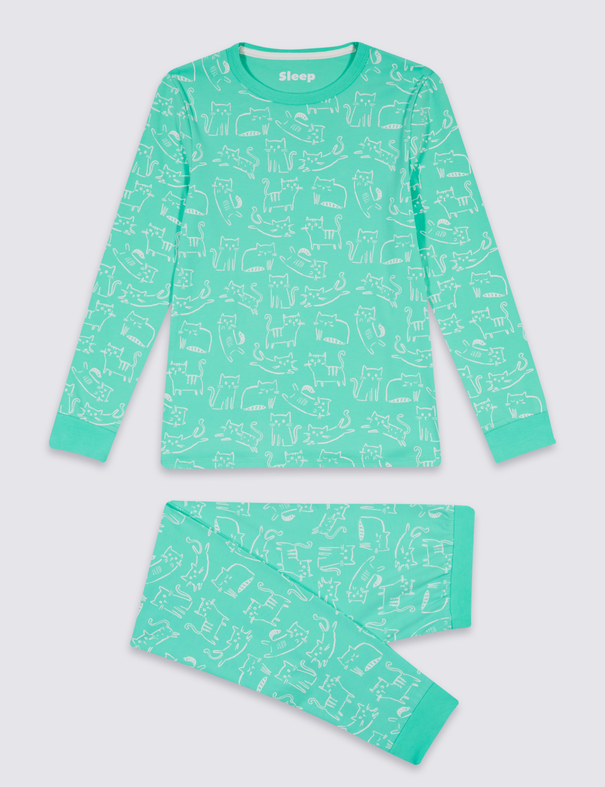 All Over Print Cotton Pyjamas with Stretch (1-16 Years) 2 of 6