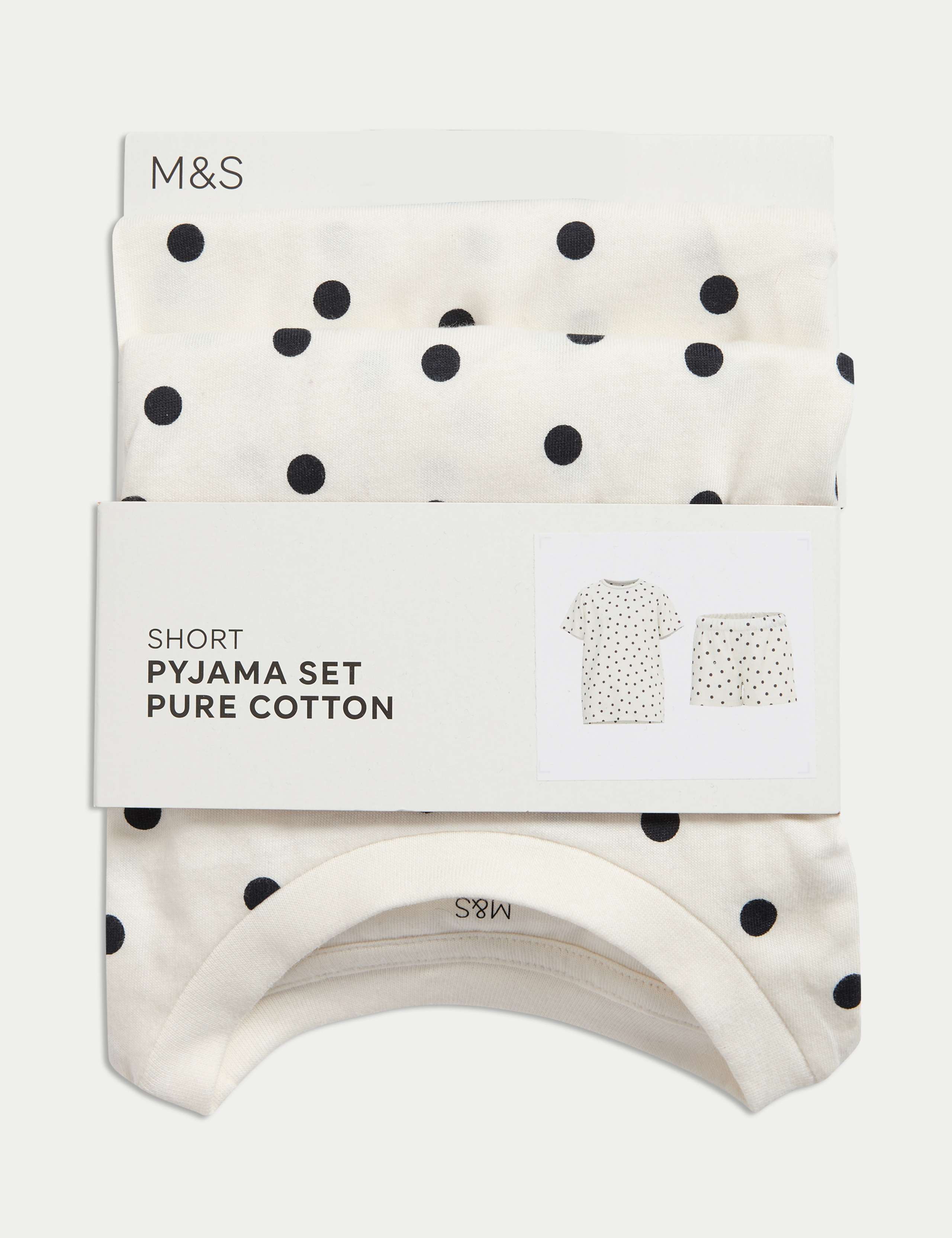 Pure Cotton Spotted Pyjamas (1-16 Yrs) 2 of 2