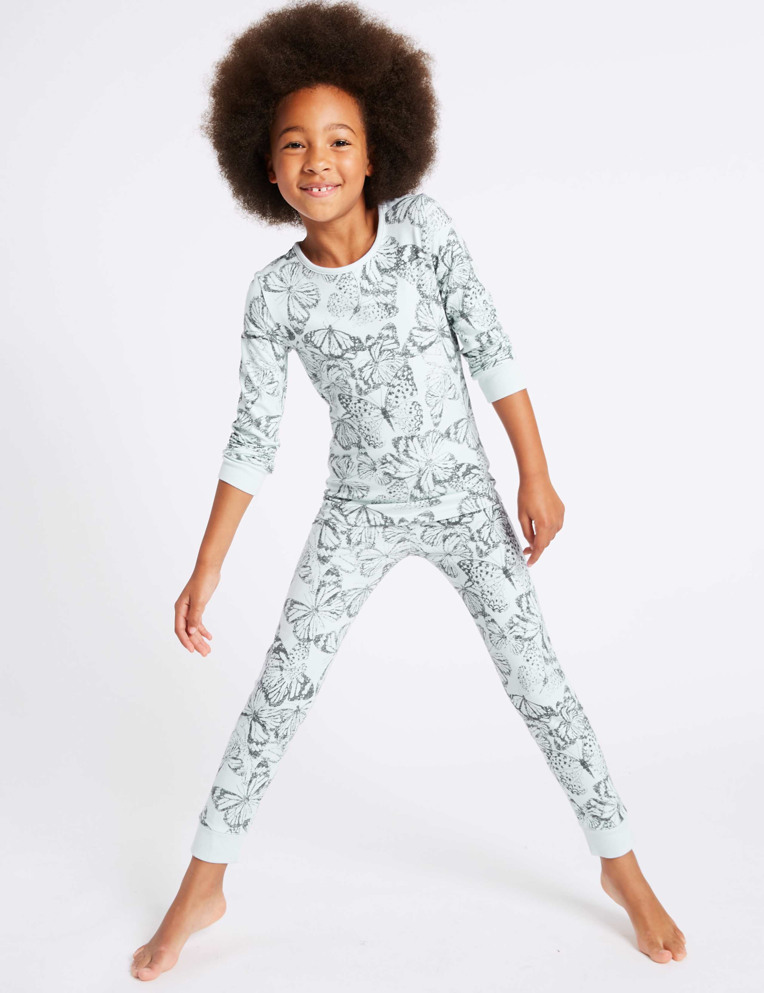 2 Pack Cotton Pyjamas with Stretch (3-16 Years) 3 of 6