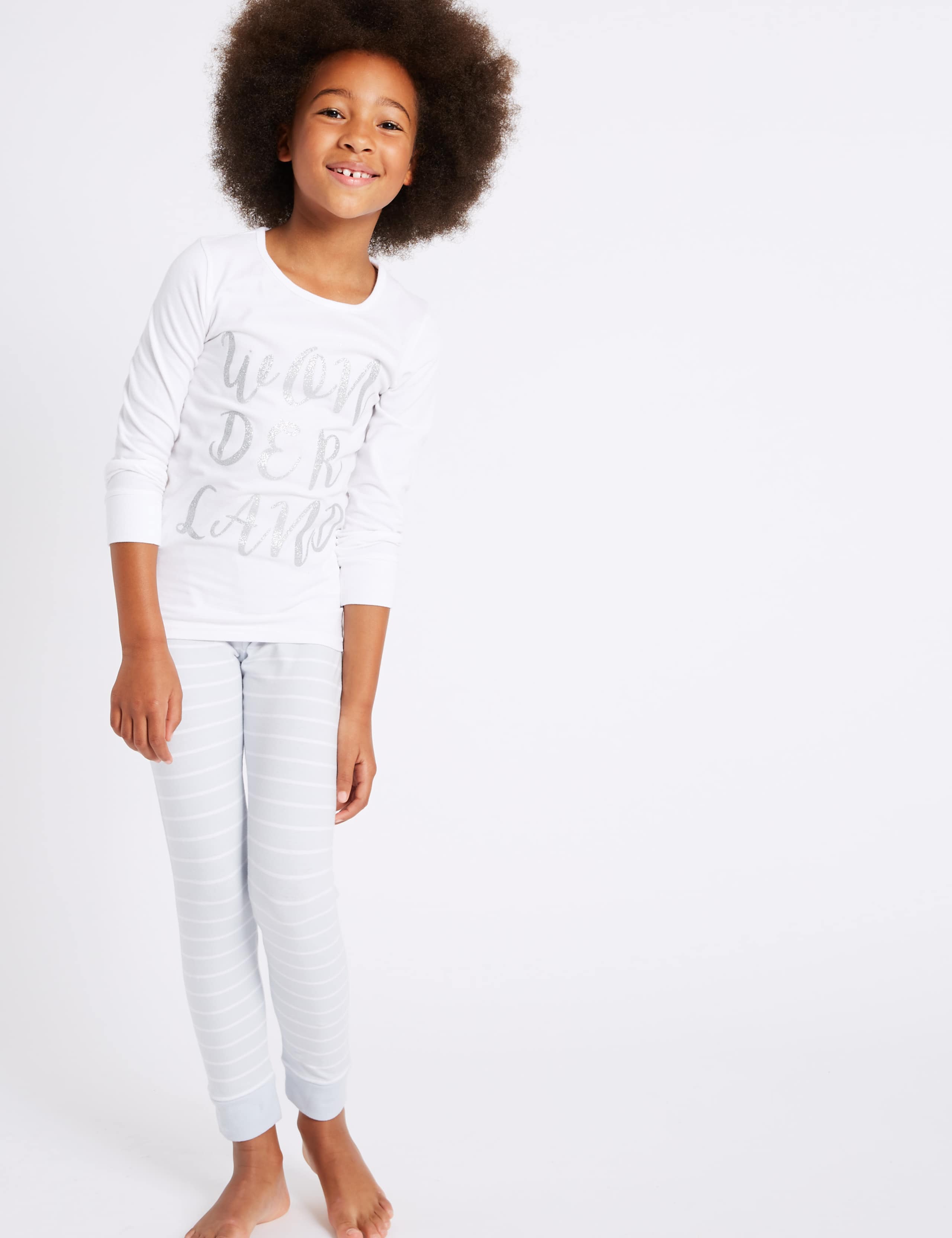 2 Pack Cotton Pyjamas with Stretch (3-16 Years) 4 of 6