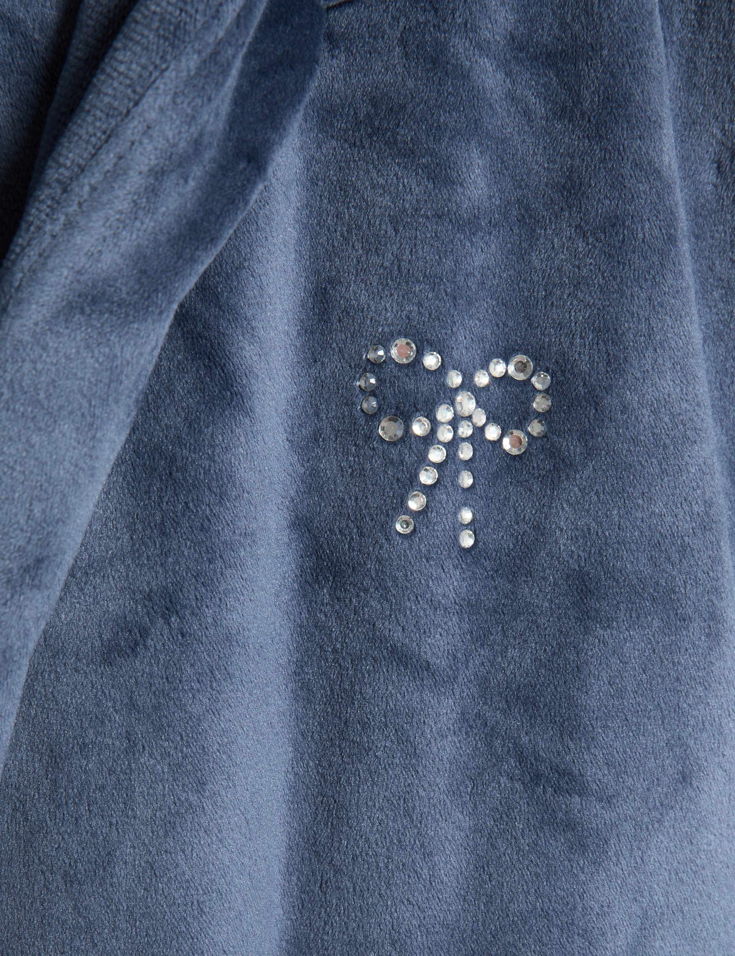 Velour Hooded Dressing Gown (6-16 Yrs) 2 of 2