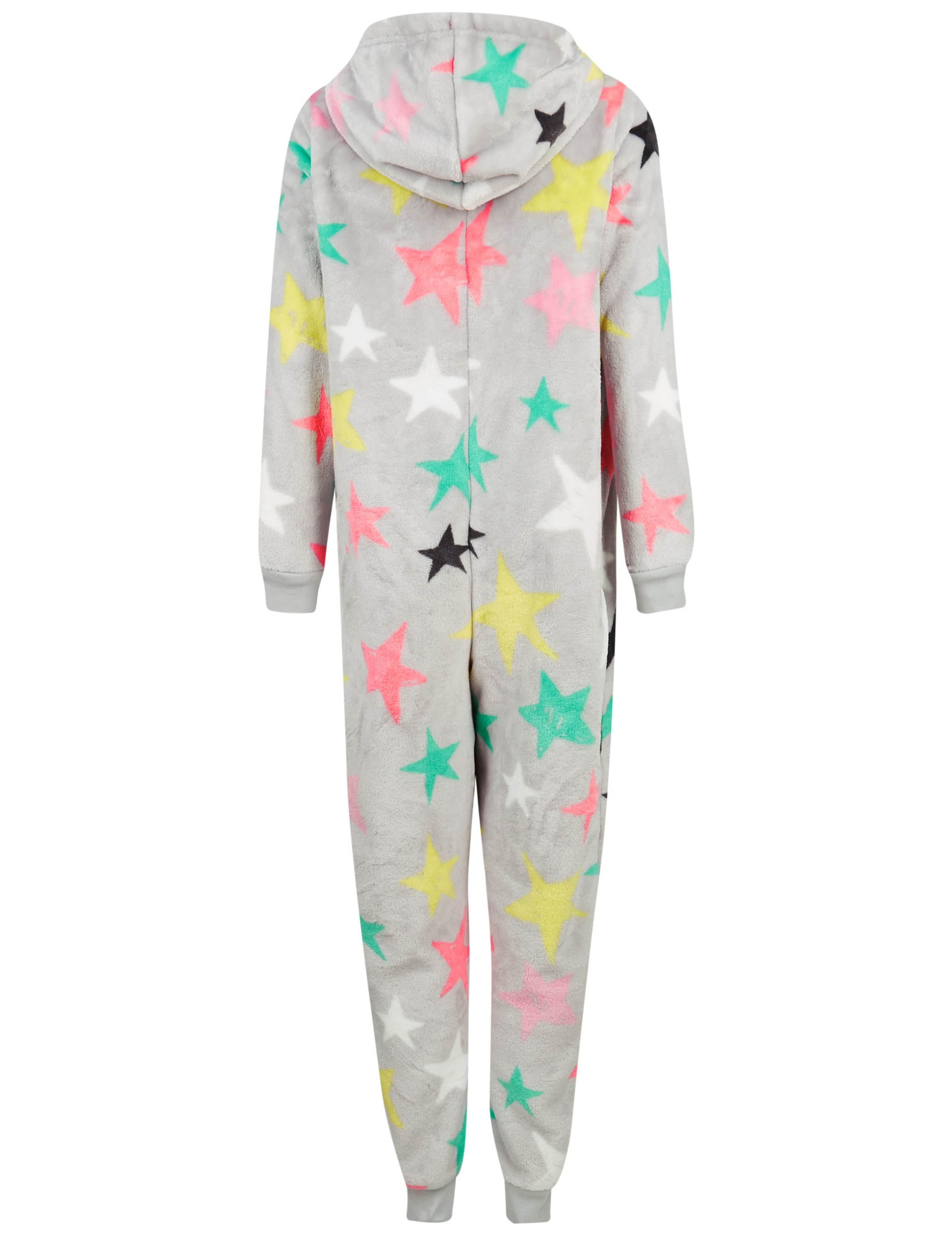 Star Print Hooded Onesie (1-16 Years) 5 of 5