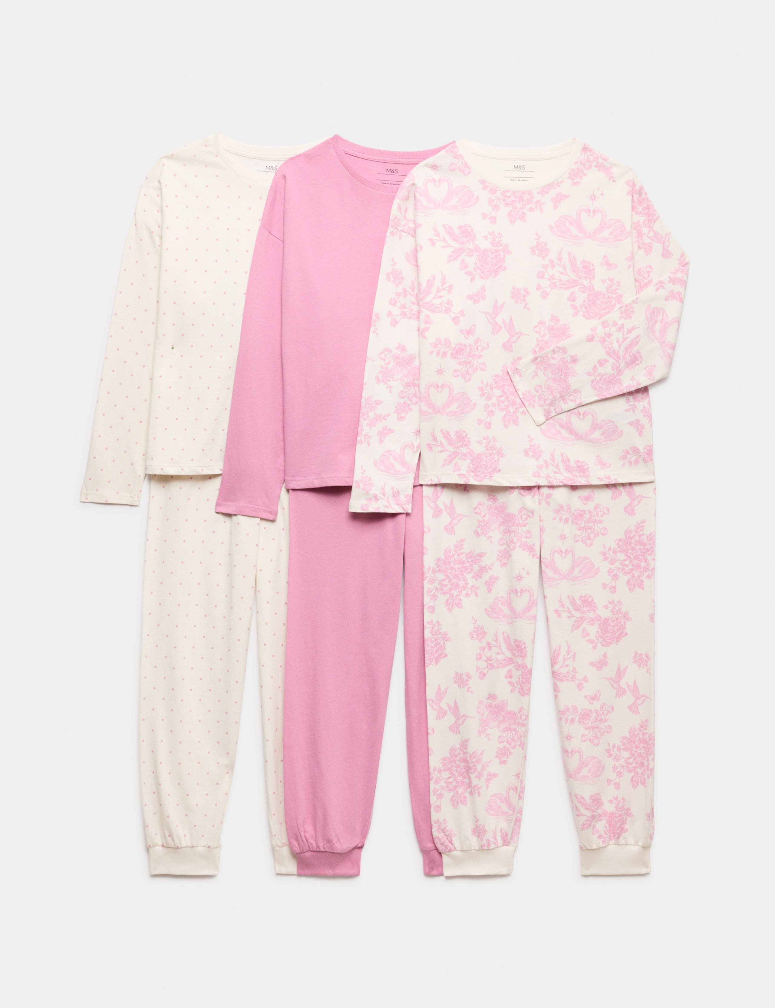 3 Pack Floral Graphic Pyjama Sets (1-16 Yrs) 1 of 3