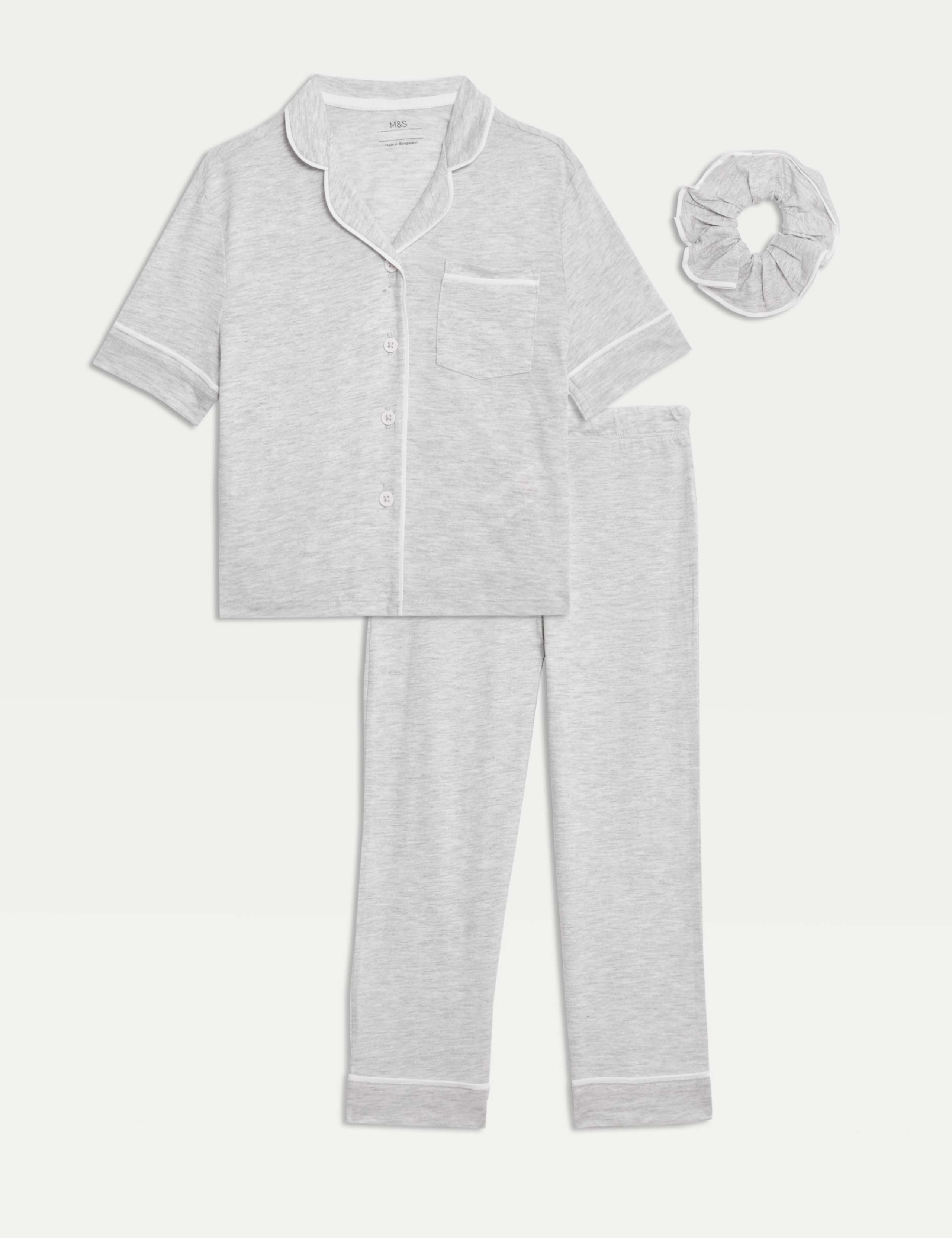 Modal Blend Pyjamas with Scrunchie (3-16 Yrs) 2 of 5
