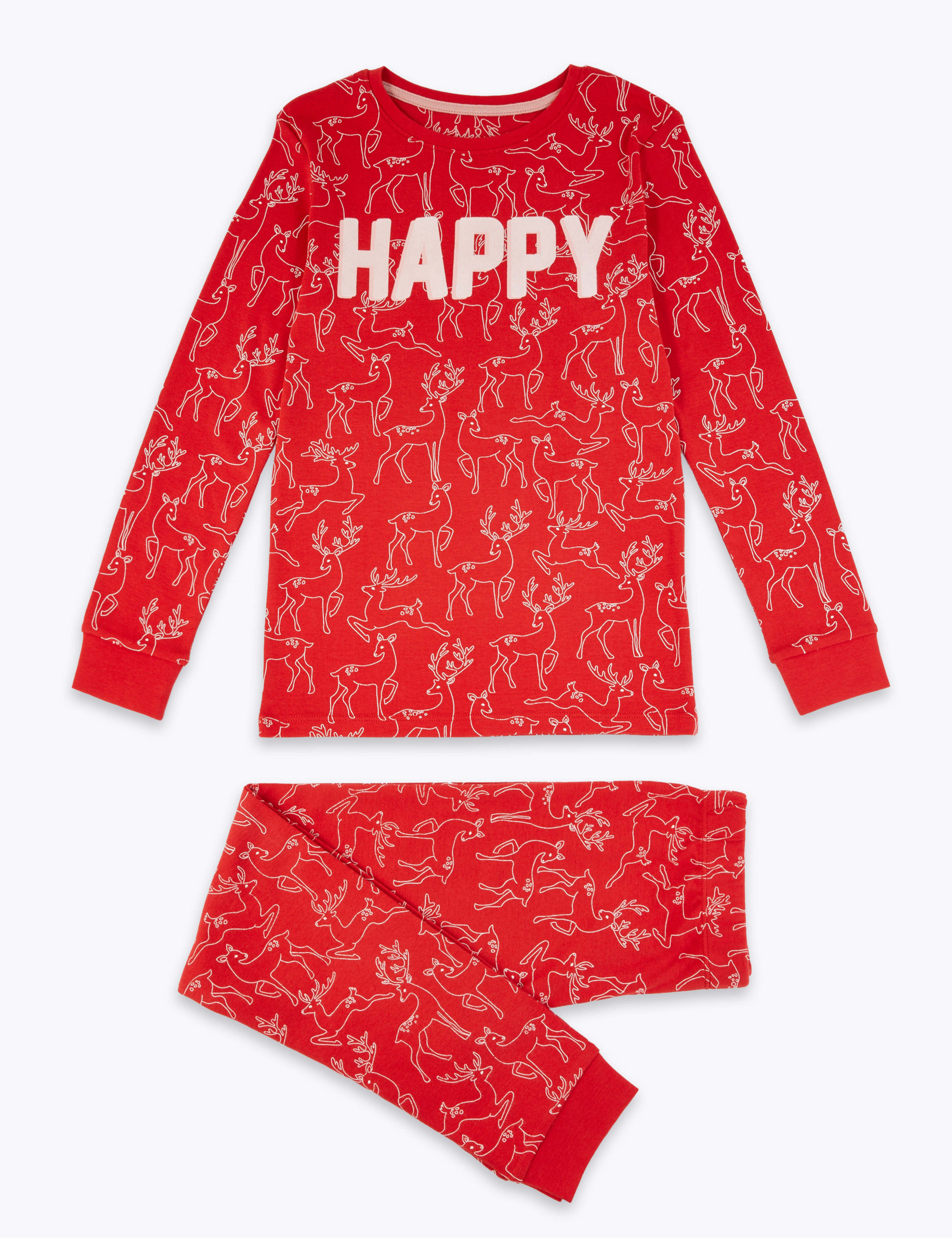 Deer Print Pyjama Set (1-16 Years) 2 of 5