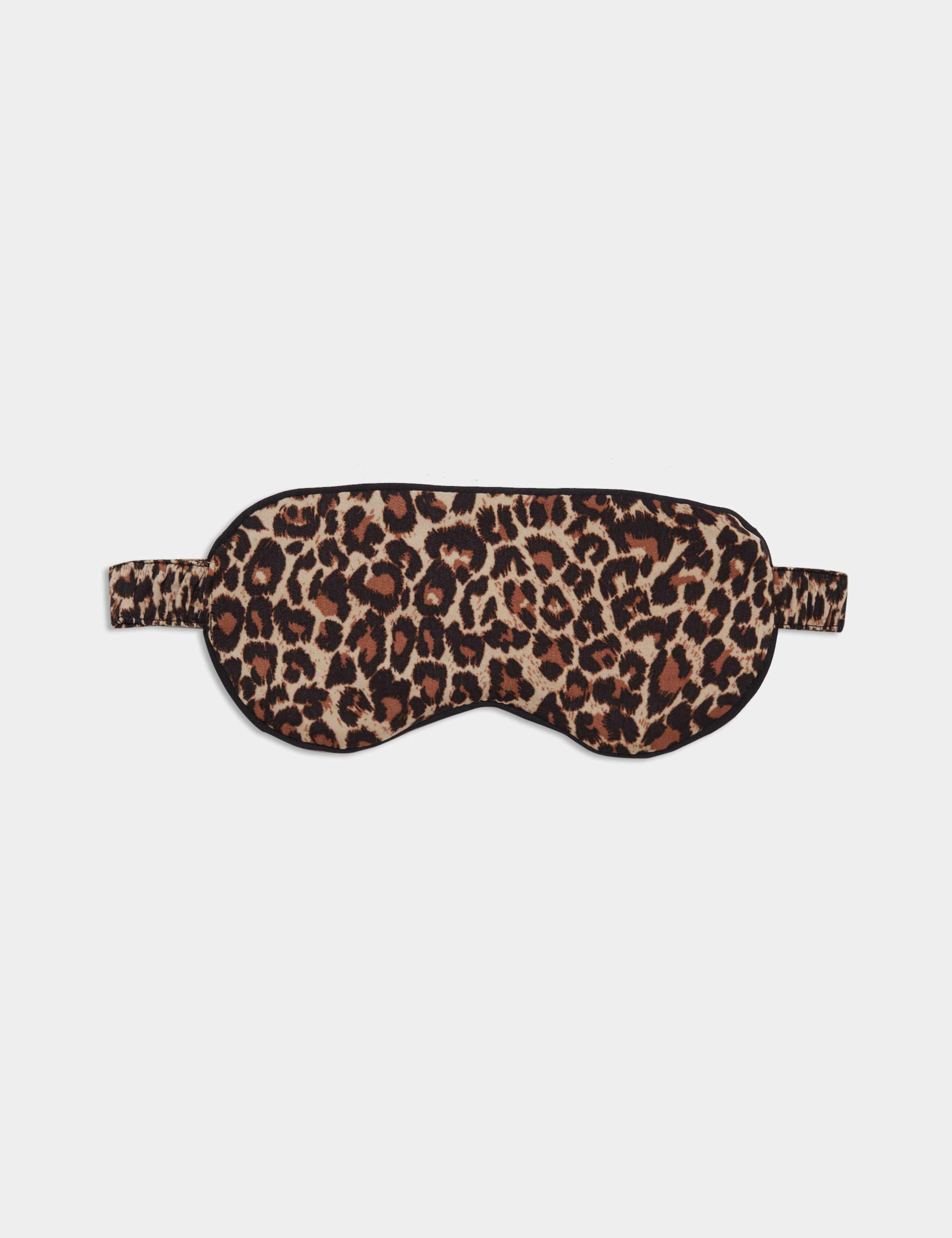 Satin Leopard Pyjamas and Eye Mask (3-16 Yrs) 6 of 6
