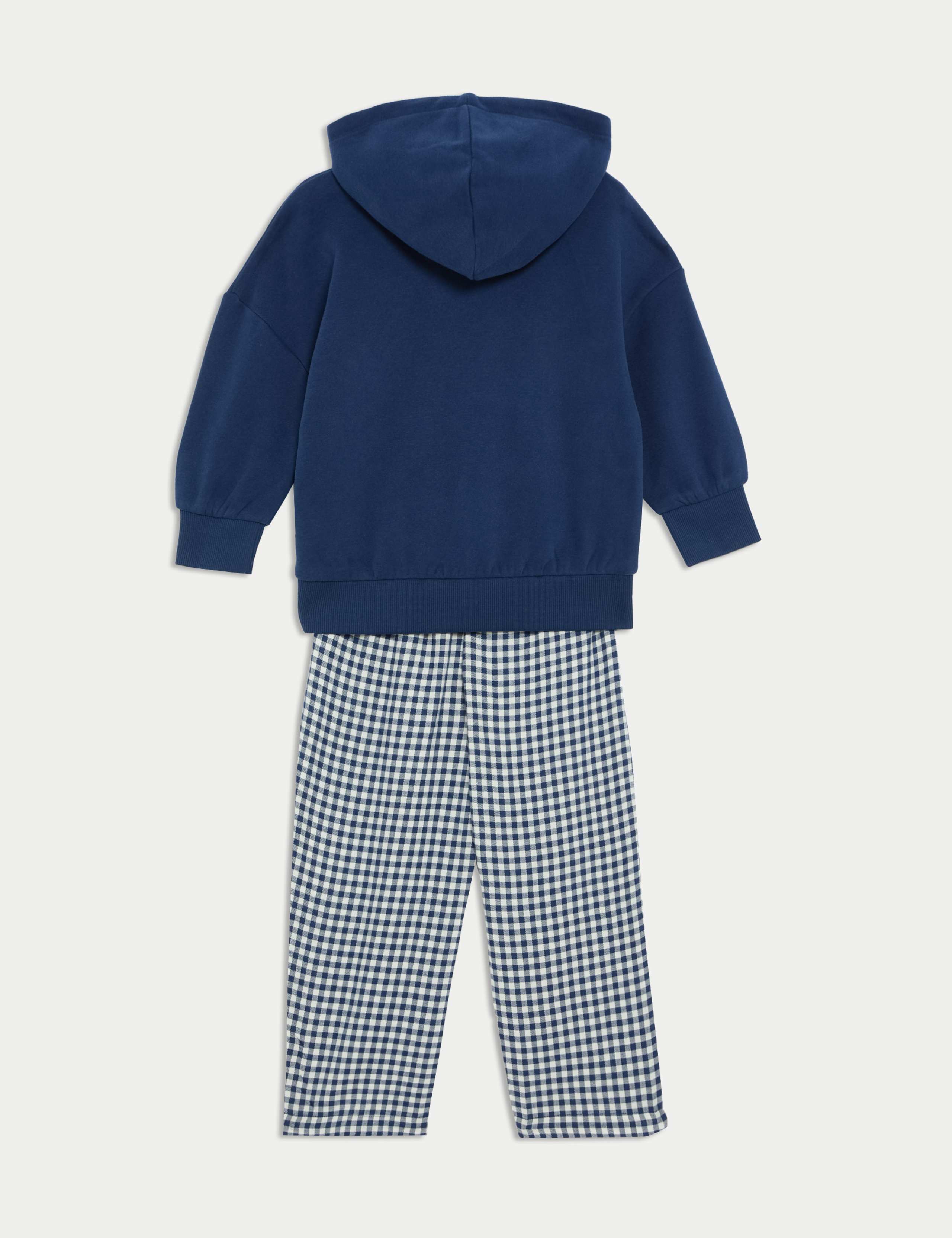 3pc Cotton Rich Pyjamas (3-16 Yrs) 2 of 8