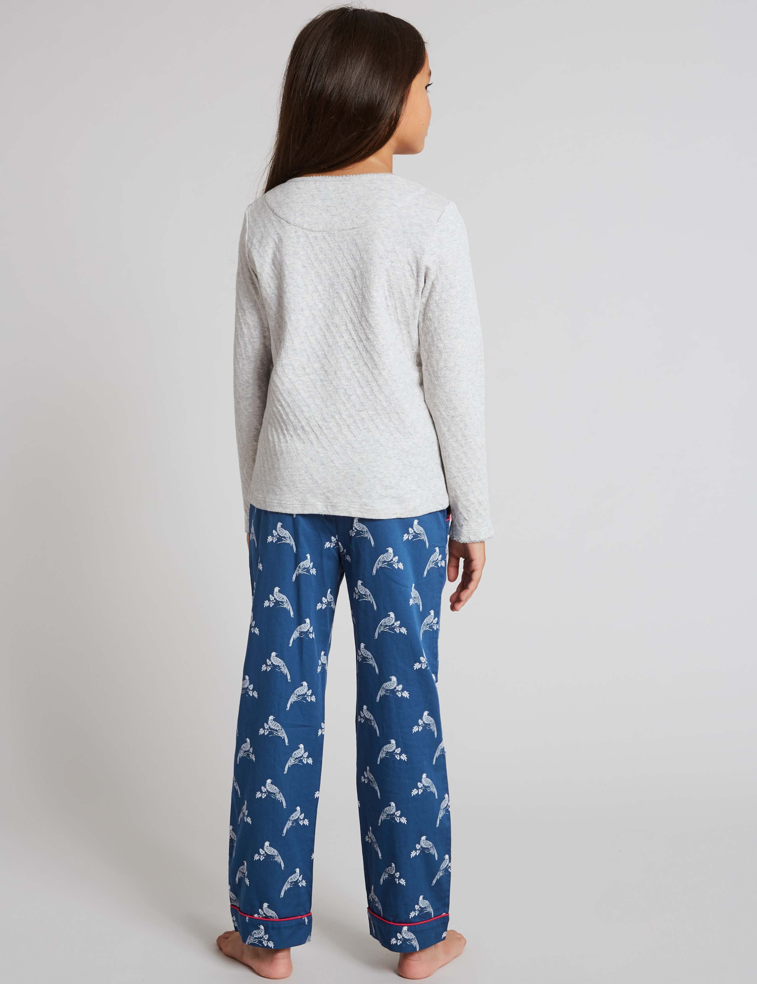 Pure Cotton Bird Print Pyjamas (1-16 Years) 3 of 4