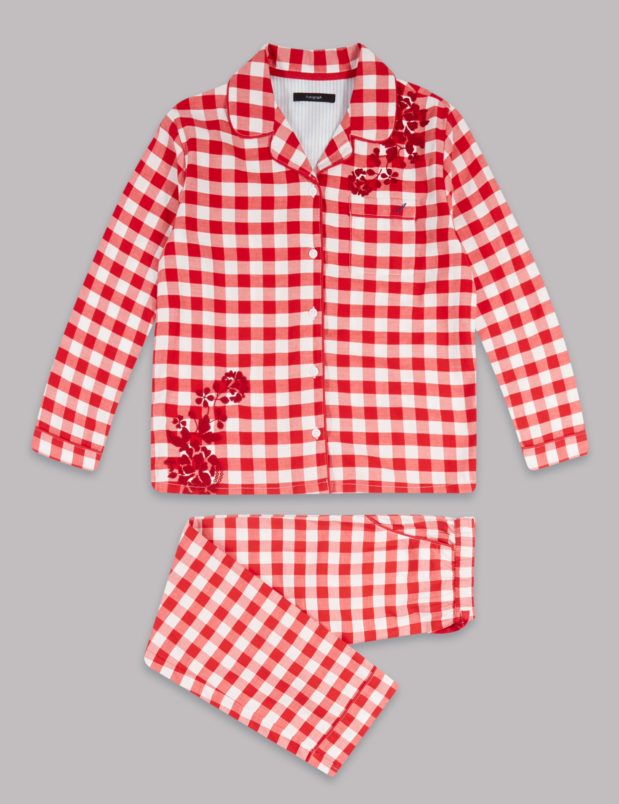 Pure Cotton Checked Pyjamas (1-16 Years) 2 of 4