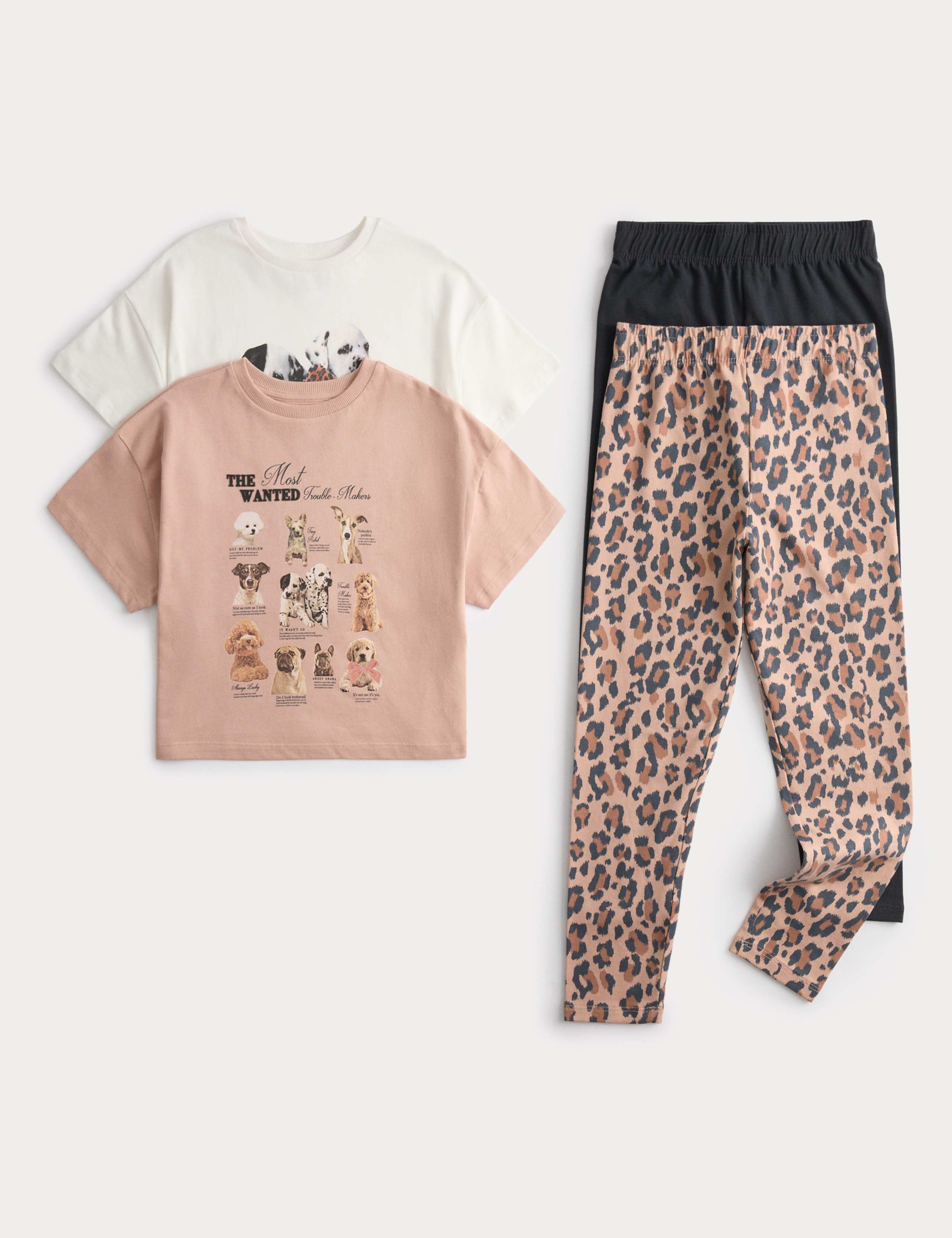 2 Pack Pure Cotton Dog Pyjama Sets (1-16 Yrs) 1 of 2